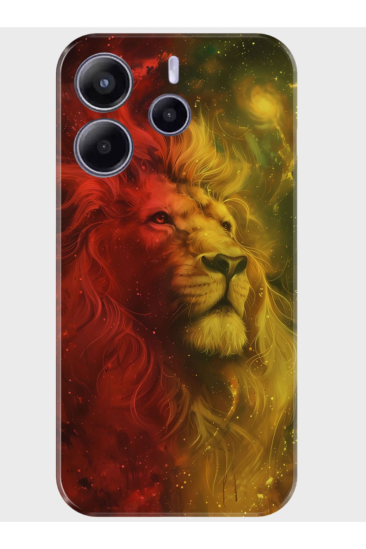 Activist Xiaomi Redmi Note 14 5G Kılıf Baskılı Silikon Kapak - sarı_kırmızı