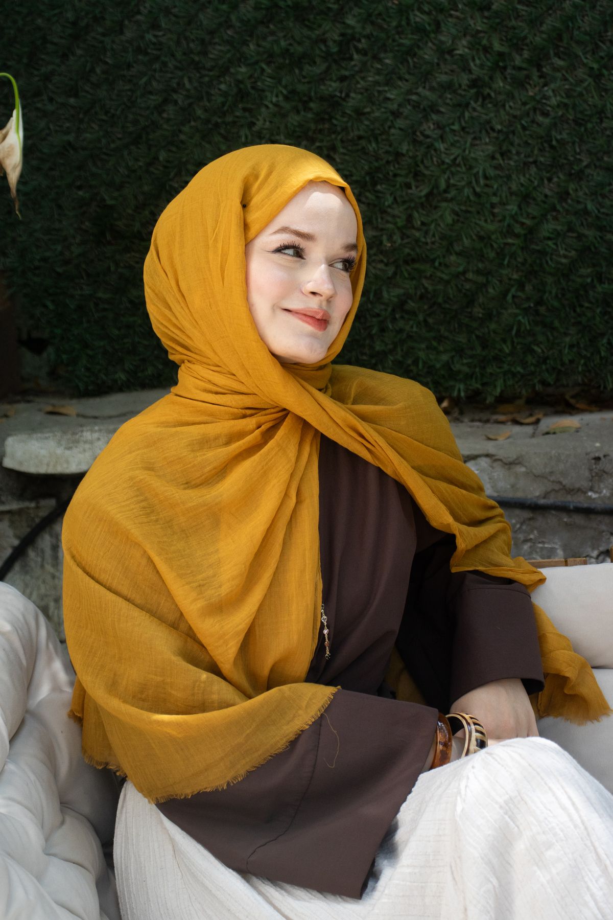 CHALE Pure Pamuk Serisi - Nude - %100 Pamuk Şal