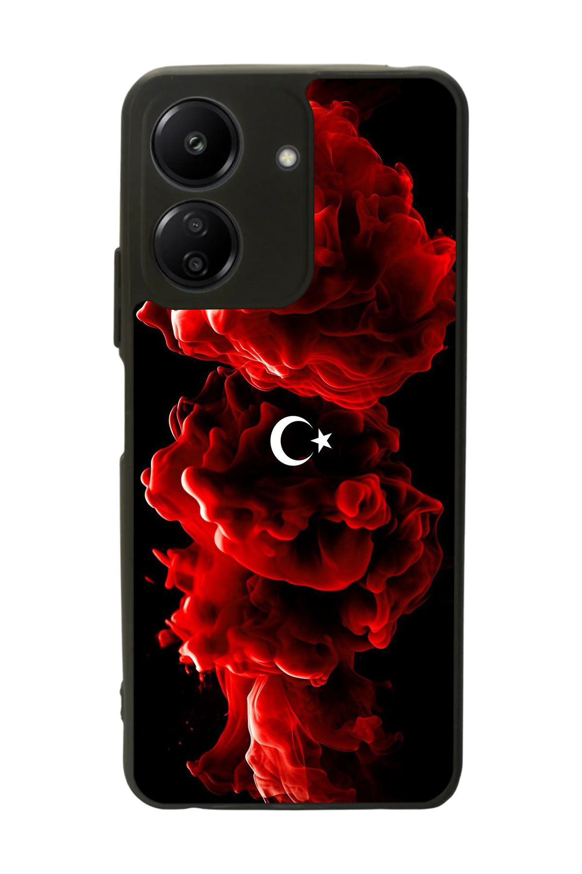 BGAKSESUAR Xiaomi Redmi 13C Uyumlu Mat Siyah Kılıf – Yumuşak Silikon, Koruyucu, Şok Emici Kapak