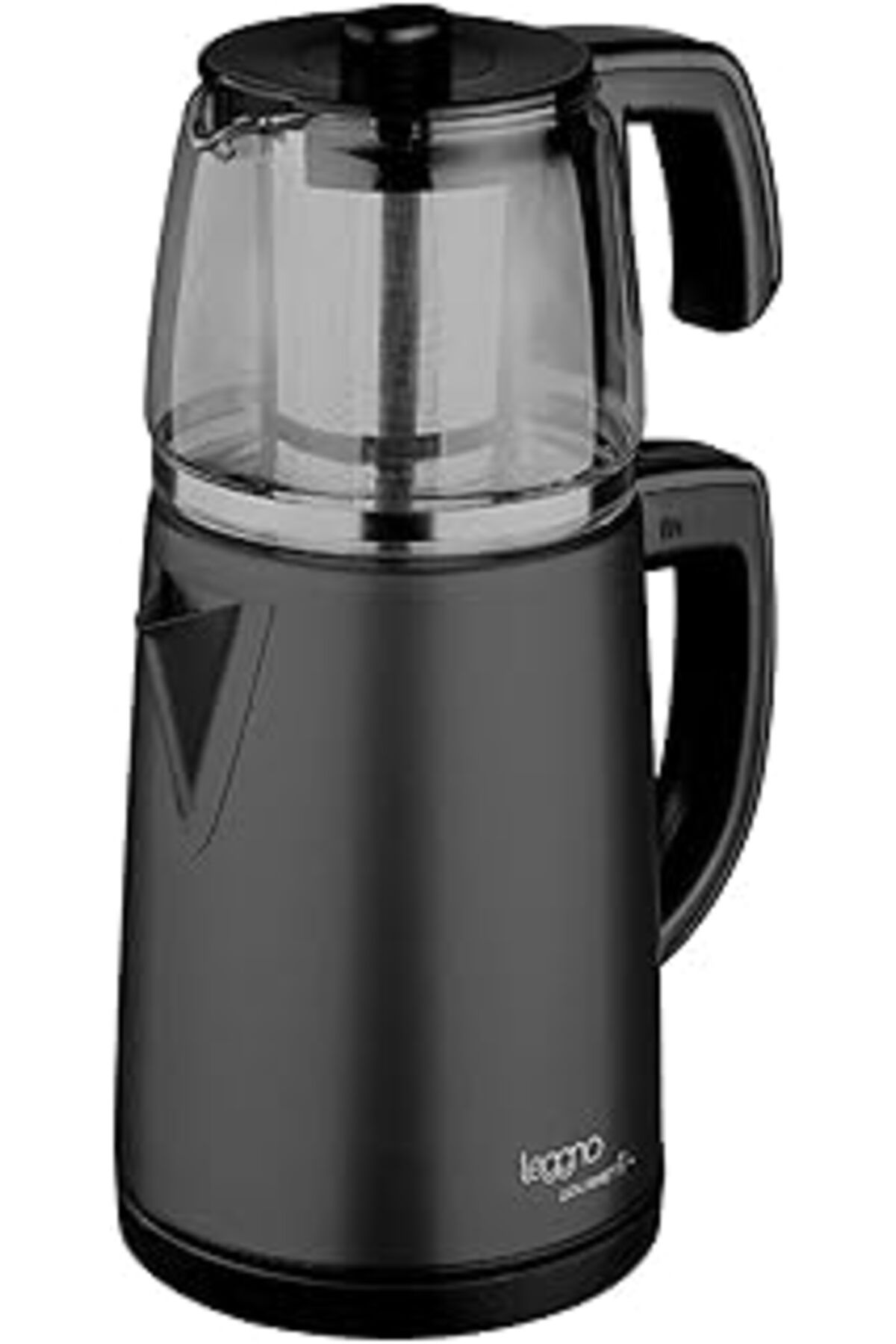Mu Art Ahşap Grm102Gtm Gourmet Pro Cam Demlikli Çay Makinesi Siyah