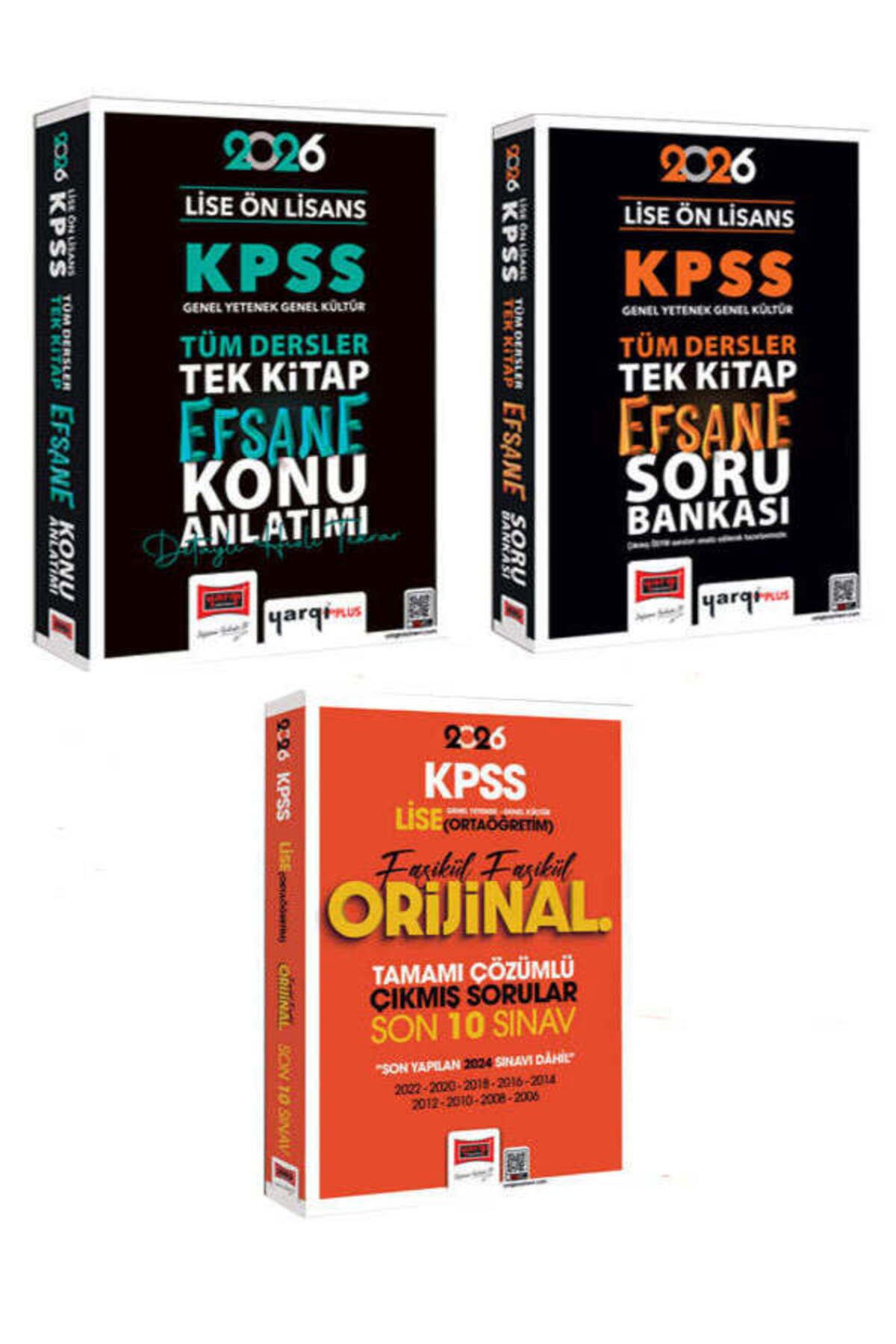 Yargı Yayınları Yargı Yayınları 2026 KPSS Lise Ön Lisans GK-GY Tüm Dersler Konu,Soru,Lise Fasikül 10 Çıkmış Sorular.