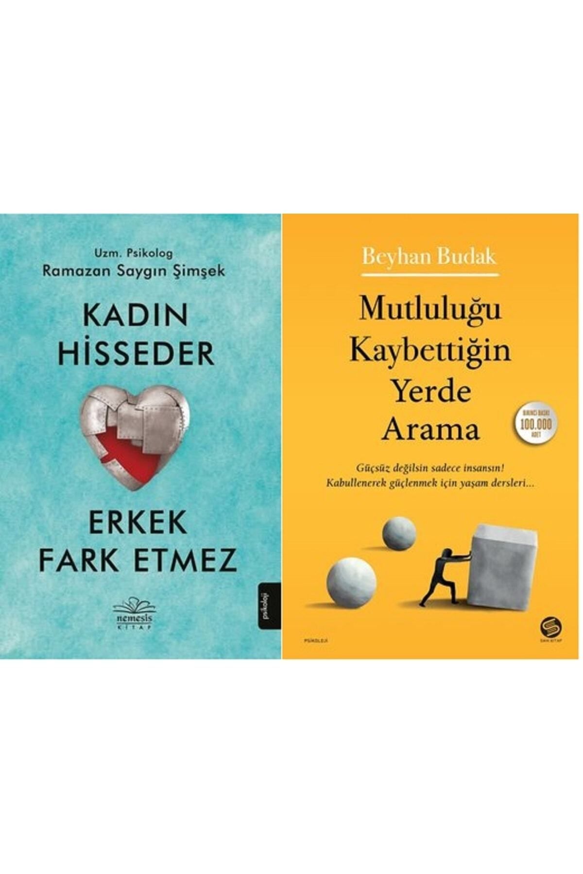 Yüzleşme Yayınları Kadın Hisseder Erkek Fark Etmez + Mutluluğu Kaybettiğin Yerde Arama / 2 Kitap Set