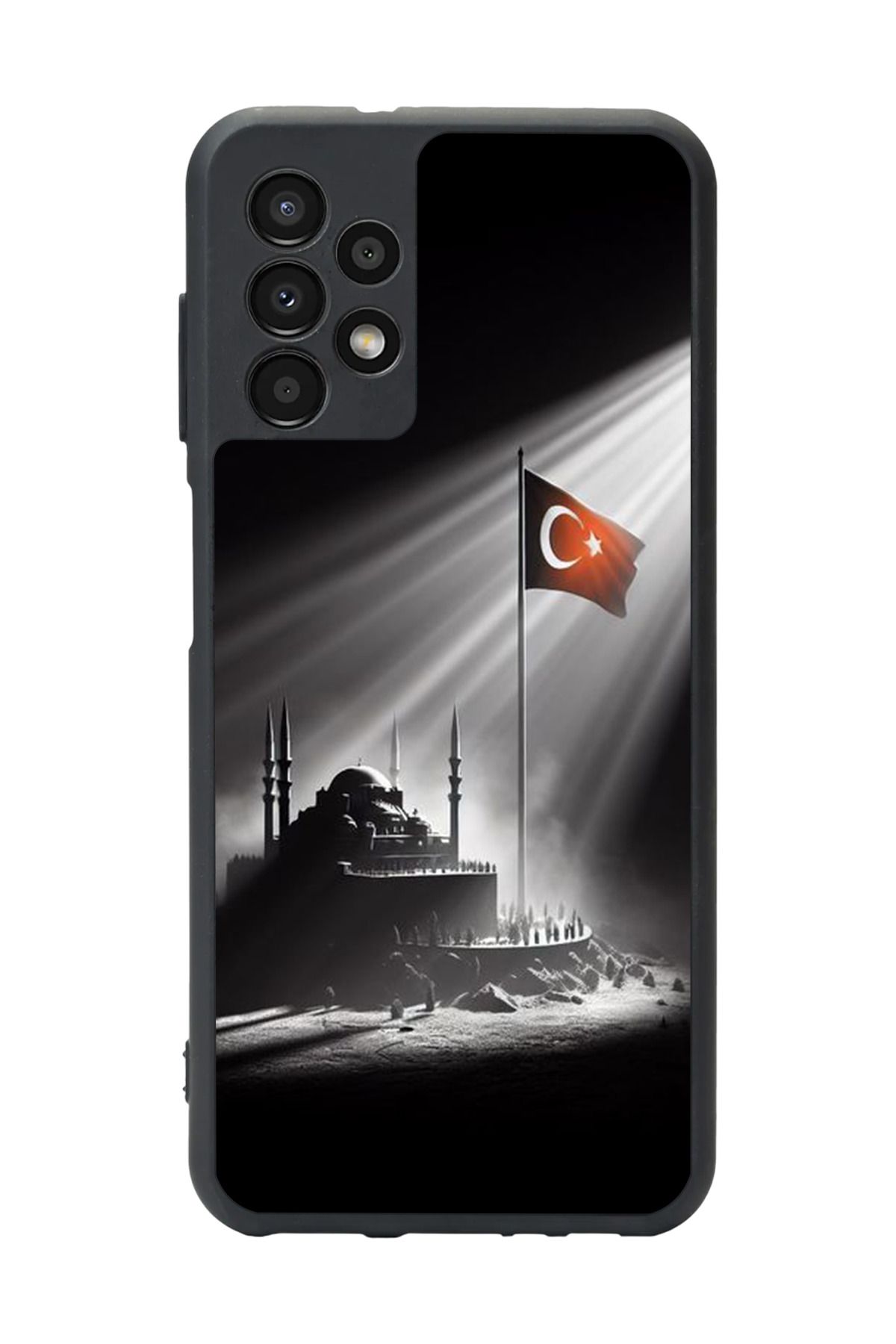 BGAKSESUAR Samsung Galaxy A72 Uyumlu Mat Siyah Kılıf – Yumuşak Silikon, Koruyucu, Şok Emici Kapak