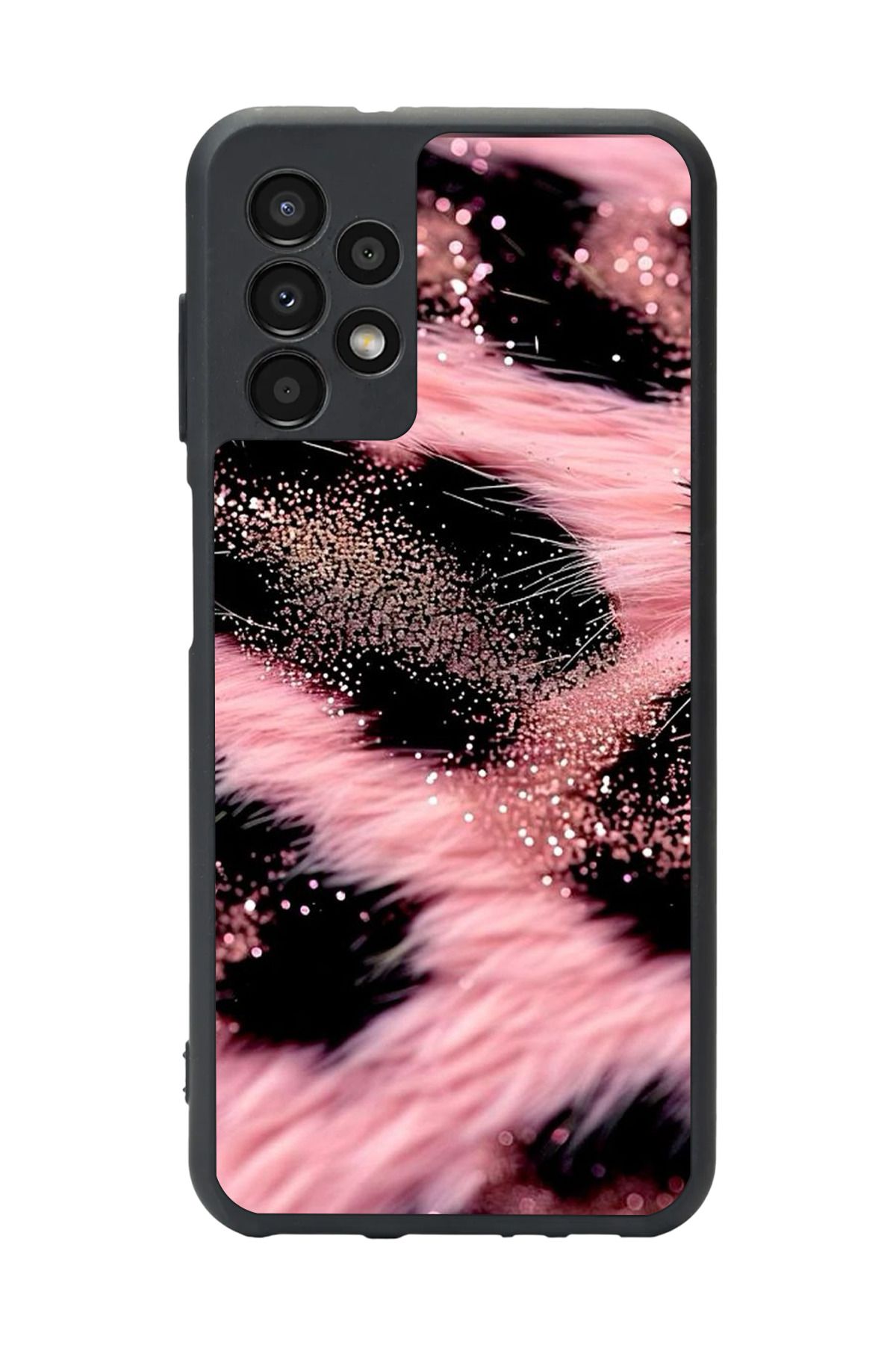 BGAKSESUAR Samsung Galaxy A23 Uyumlu Mat Siyah Kılıf – Yumuşak Silikon, Koruyucu, Şok Emici Kapak