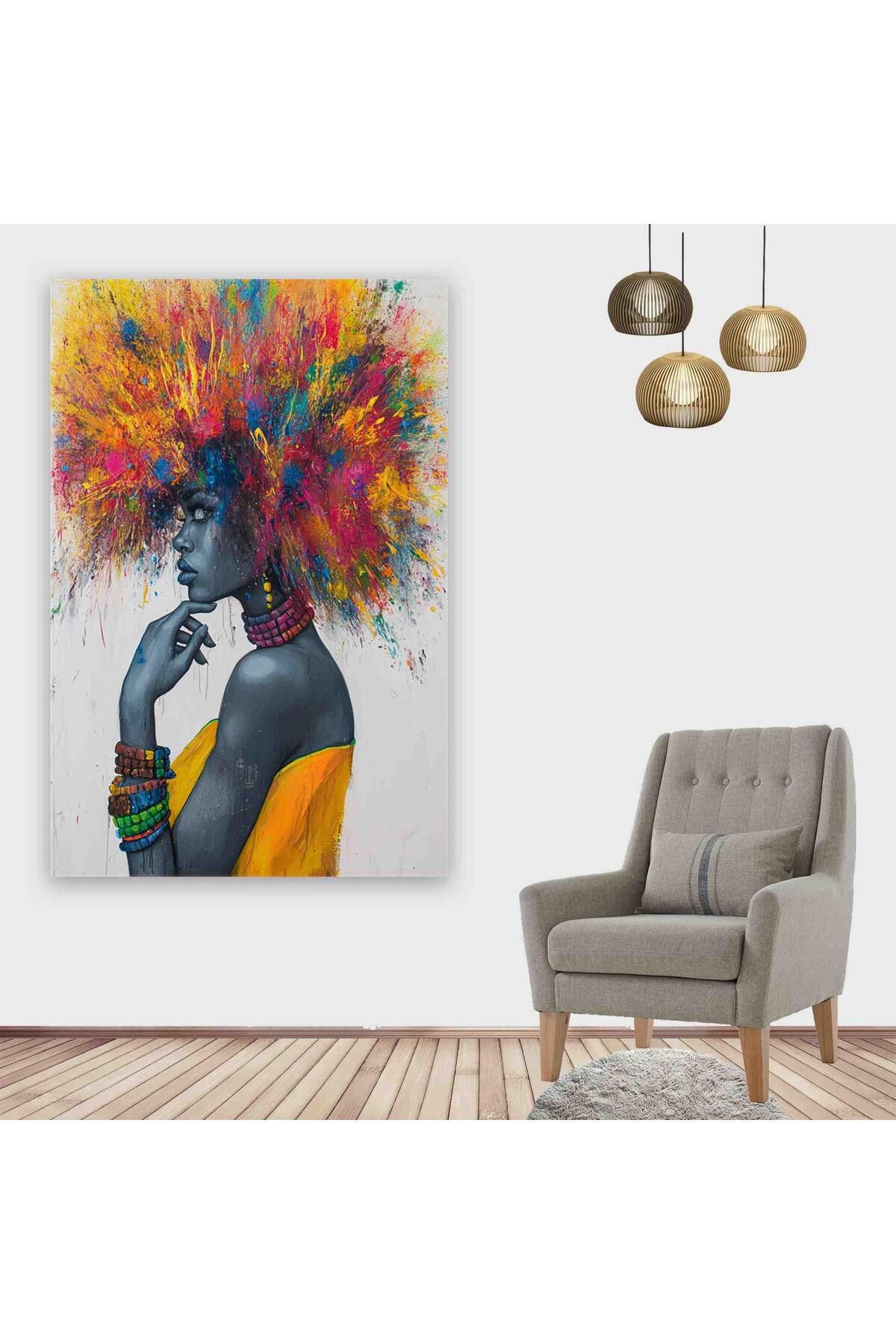 Ritmo Canvas Ethnic Color Of Women Kanvas Tablo