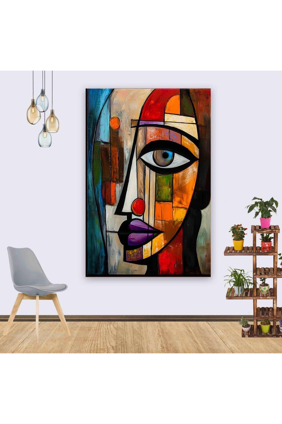 Ritmo Canvas Kadın Portresi 2 Kanvas Tablo