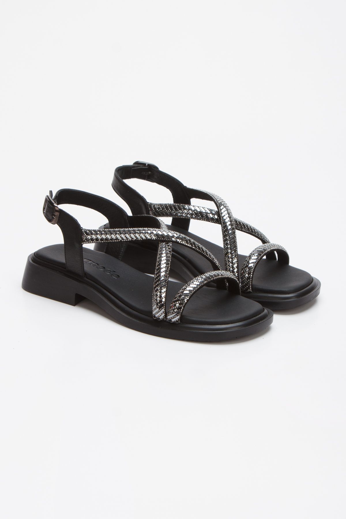 ezmoda lüx bie taşlı sandalet
