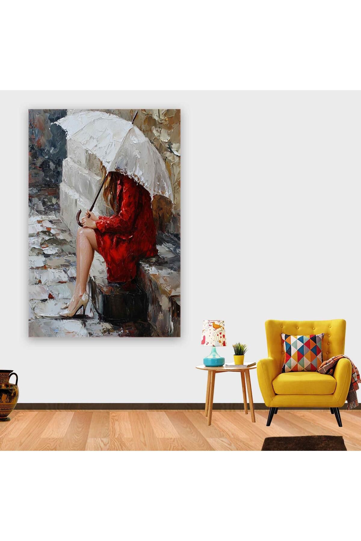 Ritmo Canvas Yağmurda Beklemek Kanvas Tablo