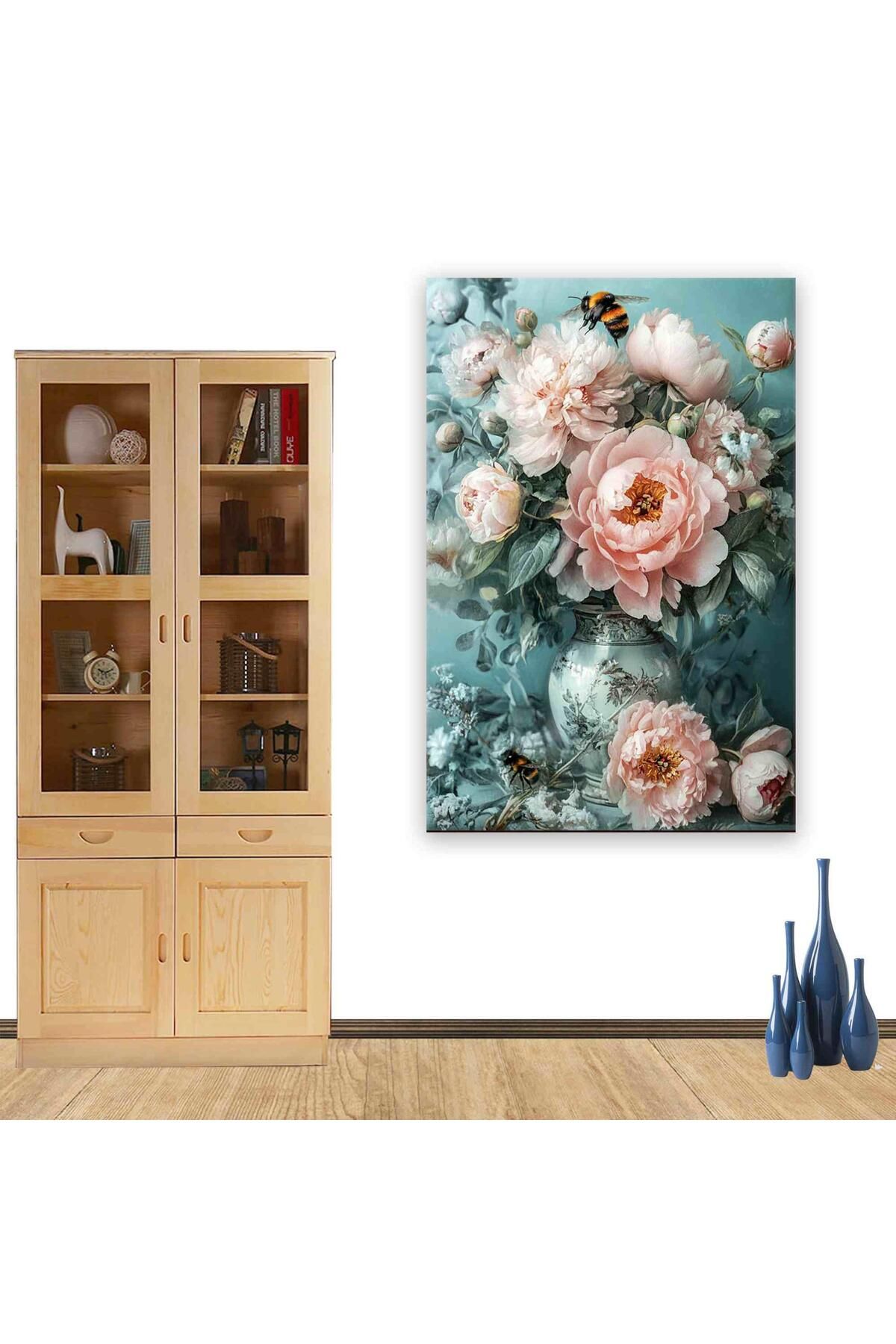 Ritmo Canvas Pembe Güller Kanvas Tablo