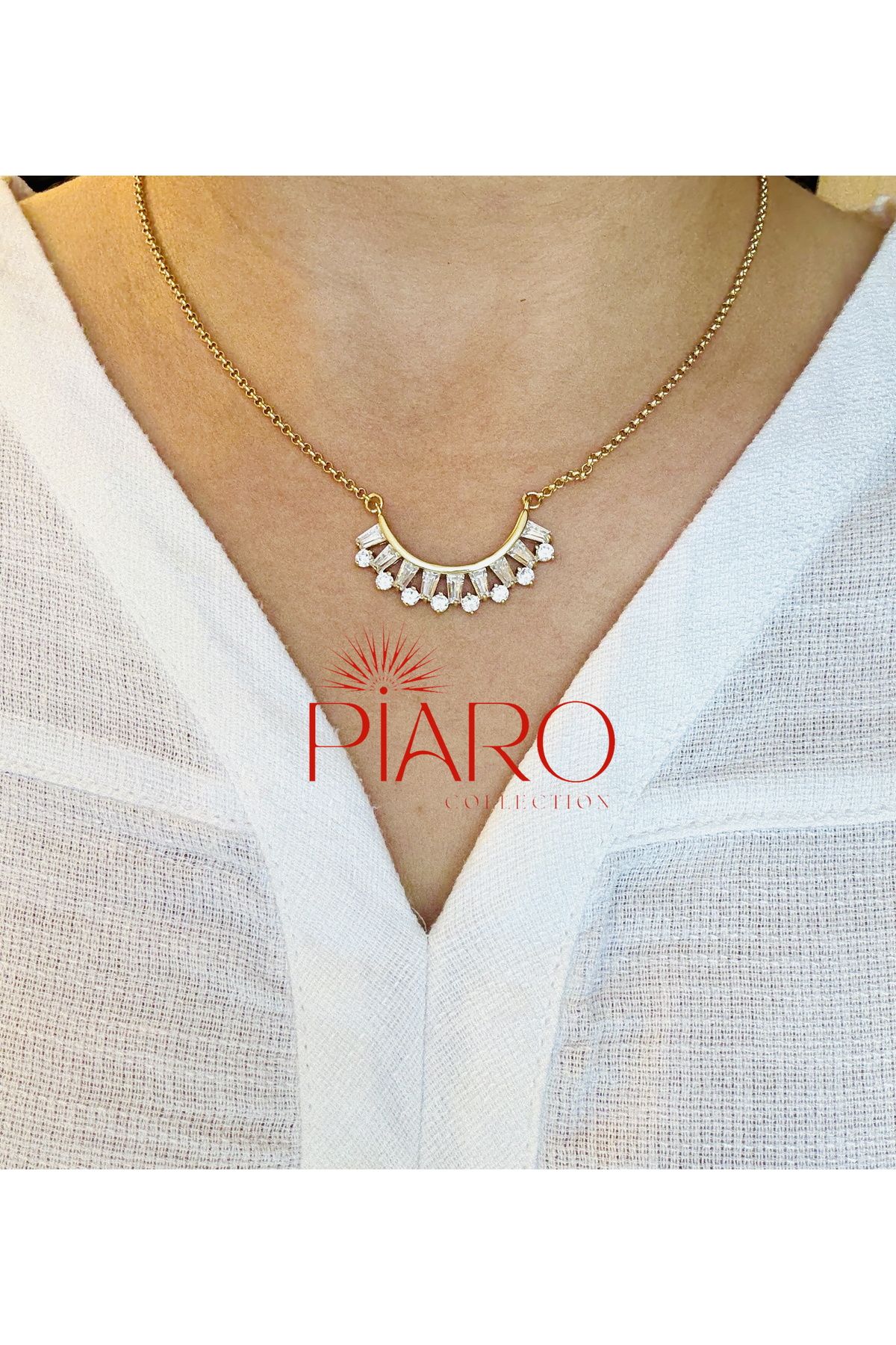 Piaro Collection Baget Taşlı VIP Kolye