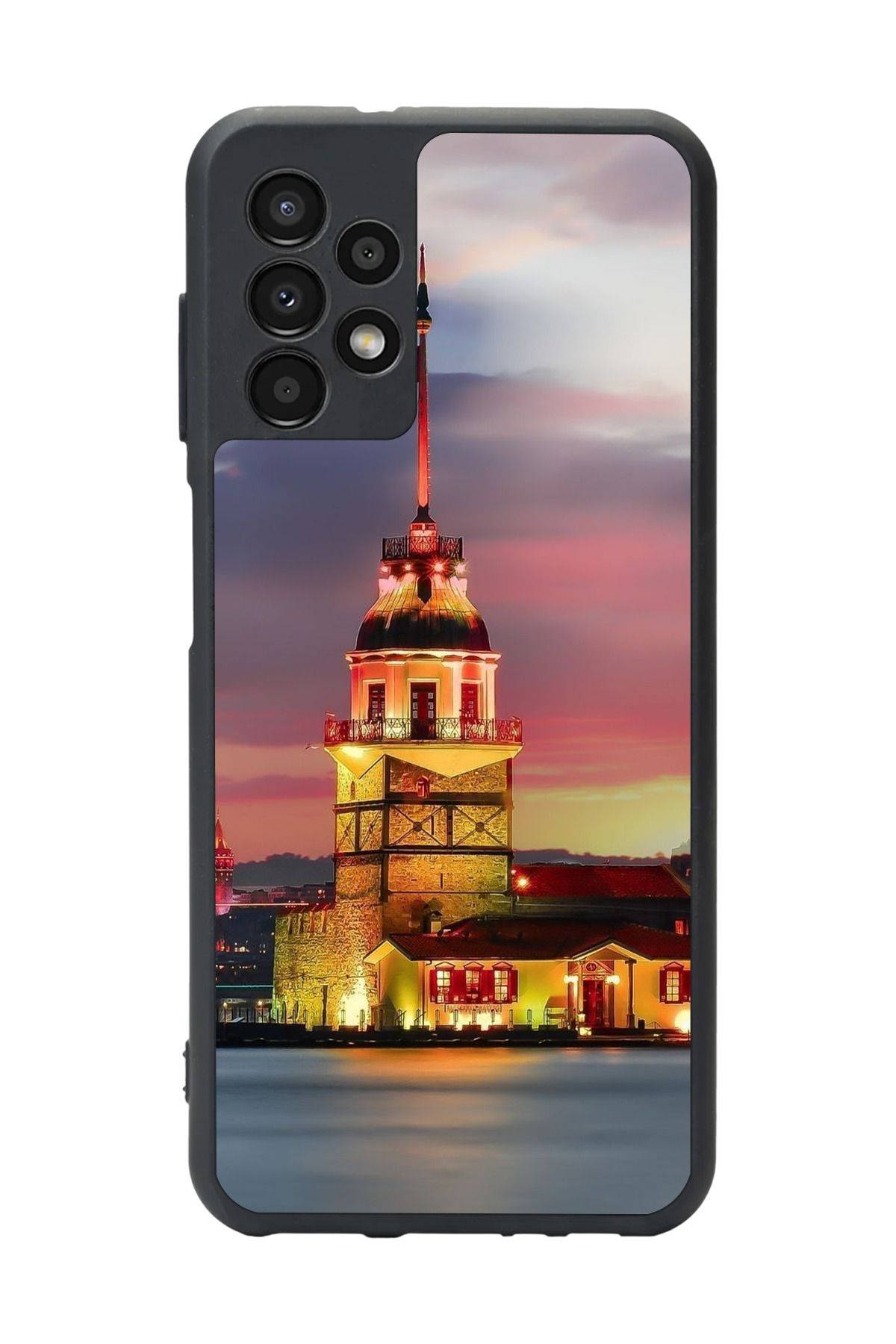 BGAKSESUAR Samsung Galaxy A13 Uyumlu Mat Siyah Kılıf – Yumuşak Silikon, Koruyucu, Şok Emici Kapak