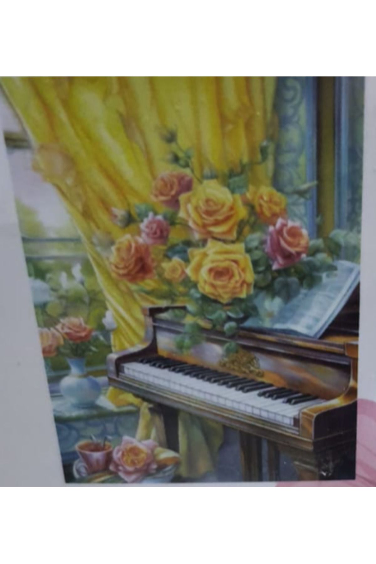 serpildüğme Hı Stone 5d Elmas Boncuk Taş Işleme Mozaik Goblen Kit 30x40cm piano