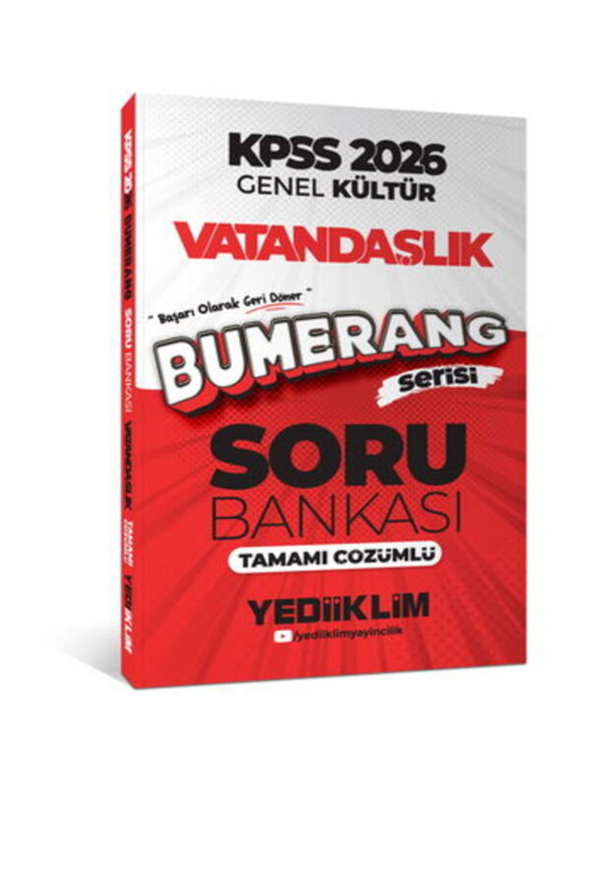 Yediiklim Yayınları Yediiklim Yayınları 2026 KPSS Genel Kültür Bumerang Vatandaşlık Tamamı Çözümlü Soru Bankası