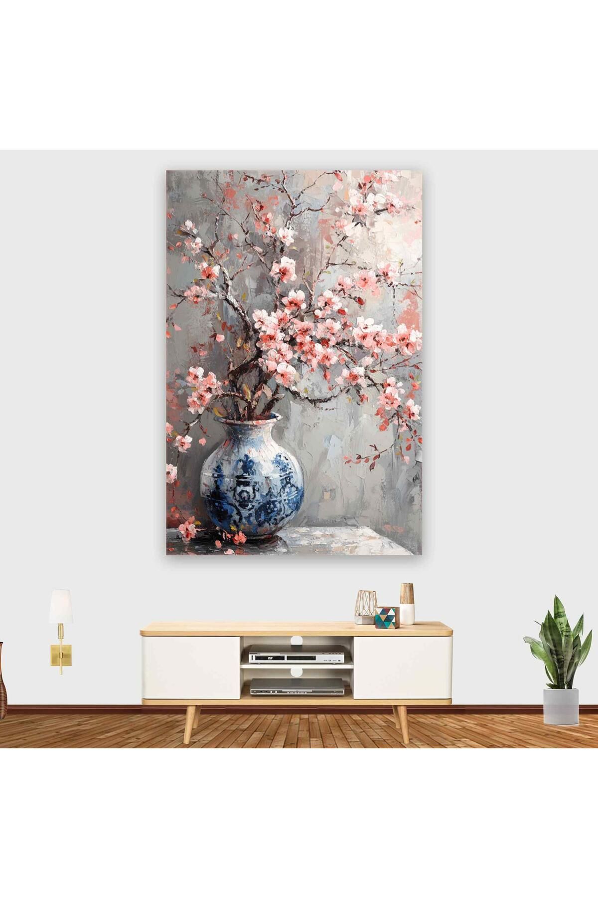 Ritmo Canvas Vazoda Kır Çiçekleri Kanvas Tablo