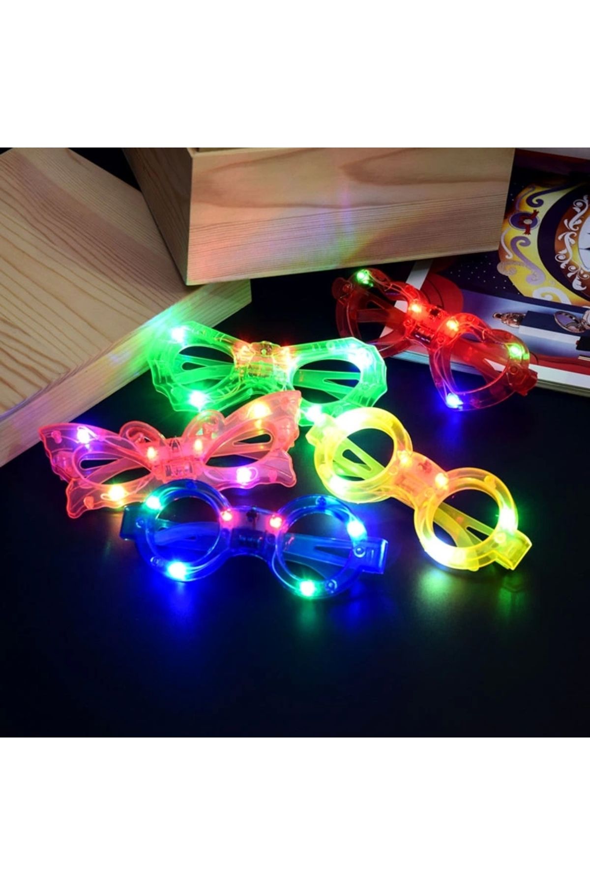 artisania Led Işıklı Karışık 6 Model Yanar Söner Parti Gözlüğü 12 Adet
