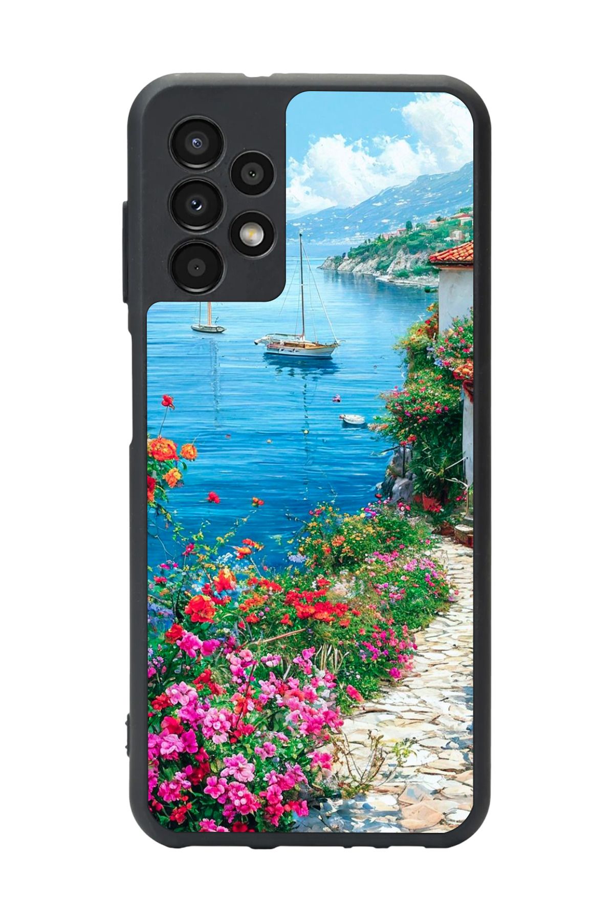 BGAKSESUAR Samsung Galaxy A72 Uyumlu Mat Siyah Kılıf – Yumuşak Silikon, Koruyucu, Şok Emici Kapak