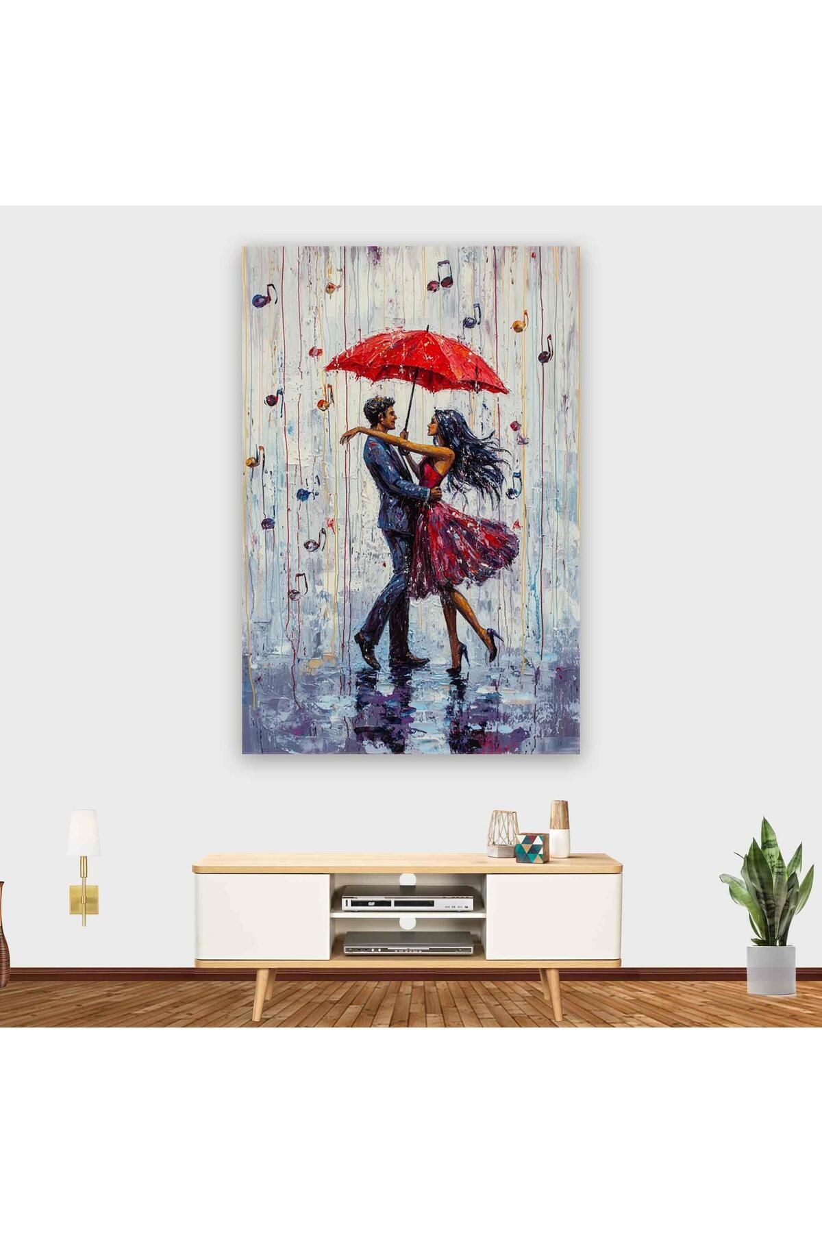 Ritmo Canvas Yağmur Altında Aşk Kanvas Tablo
