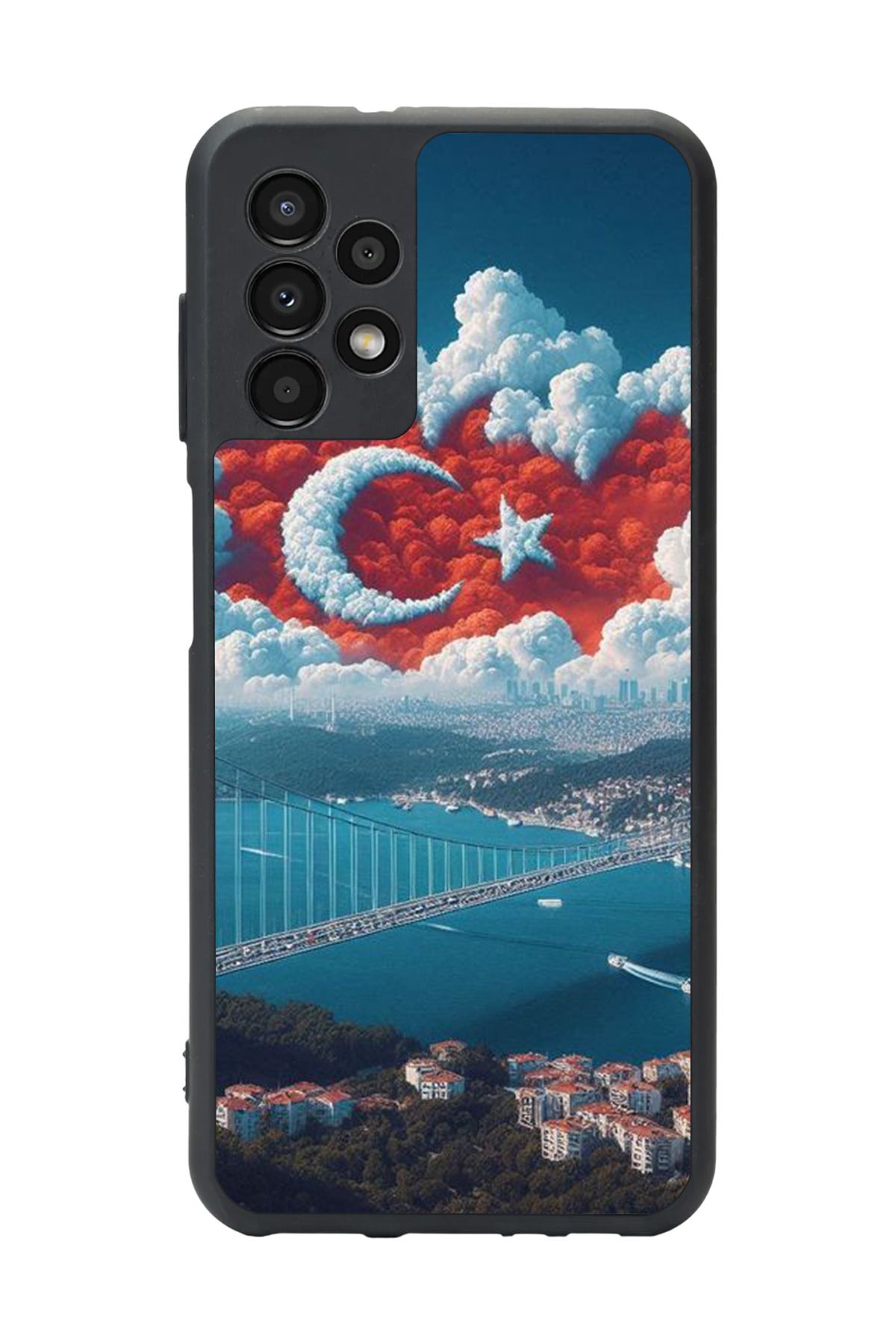 BGAKSESUAR Samsung Galaxy A72 Uyumlu Mat Siyah Kılıf – Yumuşak Silikon, Koruyucu, Şok Emici Kapak