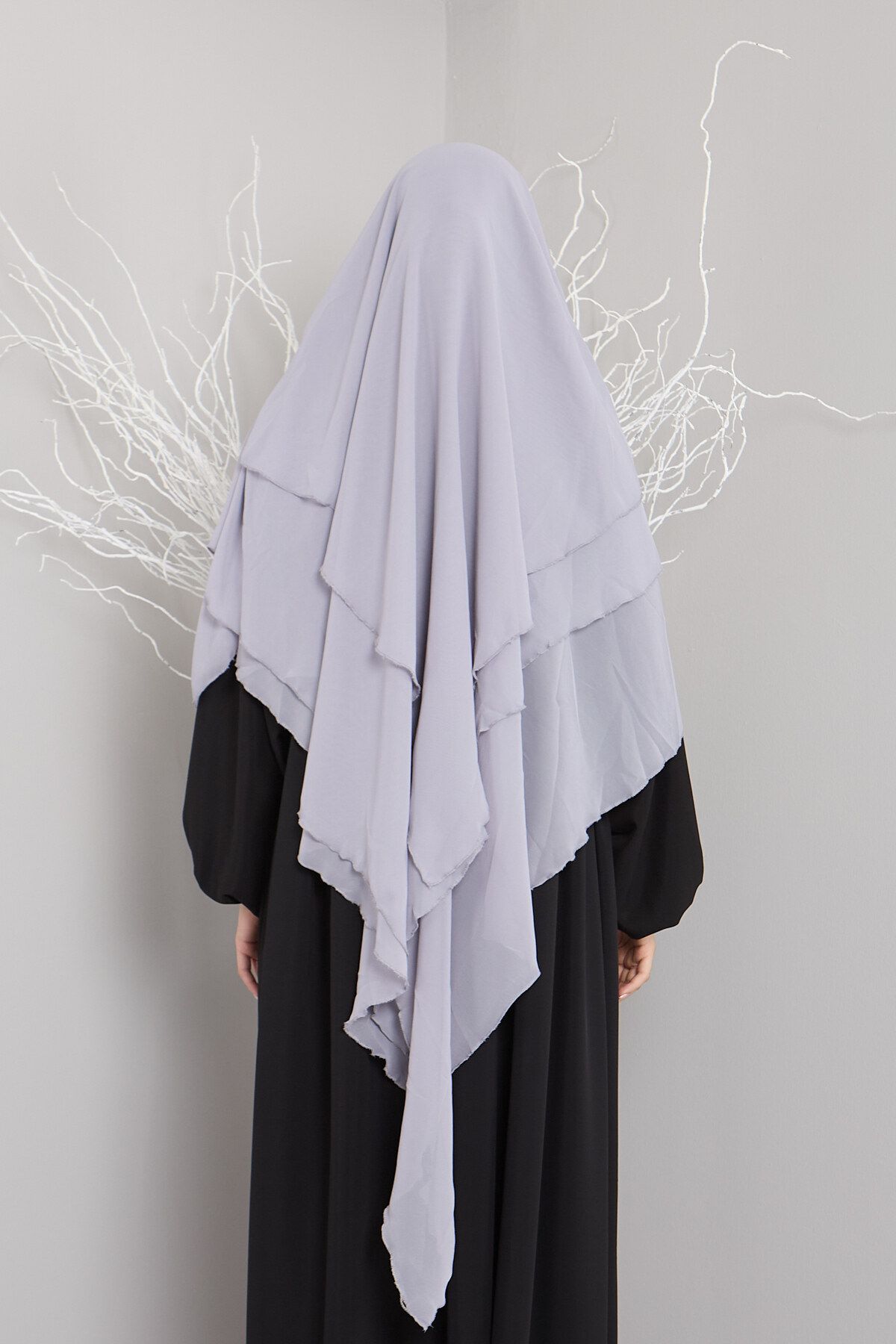 Mihrisina collection-3 Layer Sufle Hijab Khi̇mar Ready Turban Shal Standard Size Practical 2
