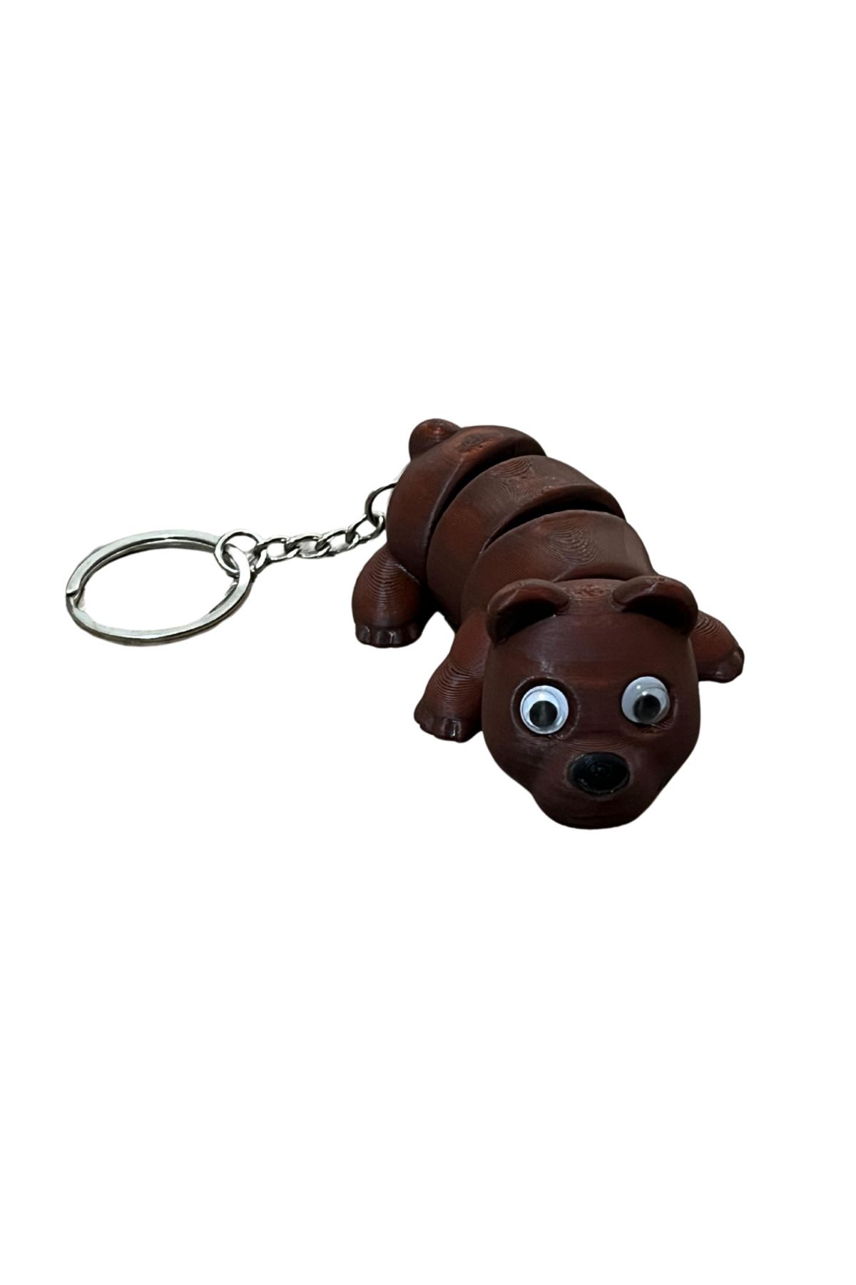 Olgun GiftShop Ayı Figürlü Sevimli Ayıcık Hareketli Anahtarlık 3D Tasarım
