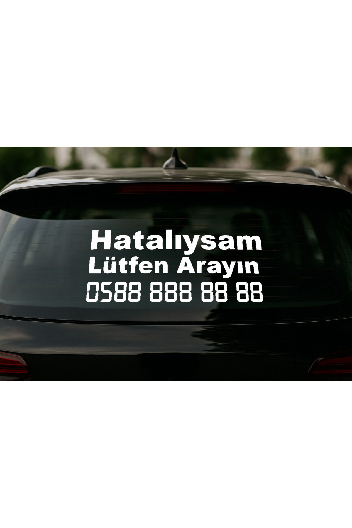 Jackdaw Araç etiket sticker Hatalıysam lütfen arayın her numaraya uygun 30x21 cm