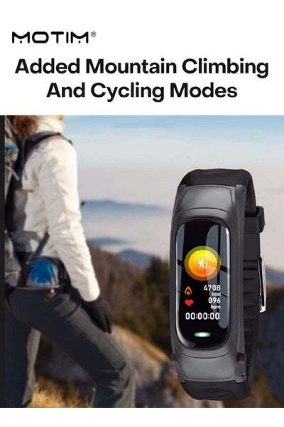 MOTIM-Smartwatch with with LCD Display, Waterproof Touch Screen Sleep Quality Tracker 3