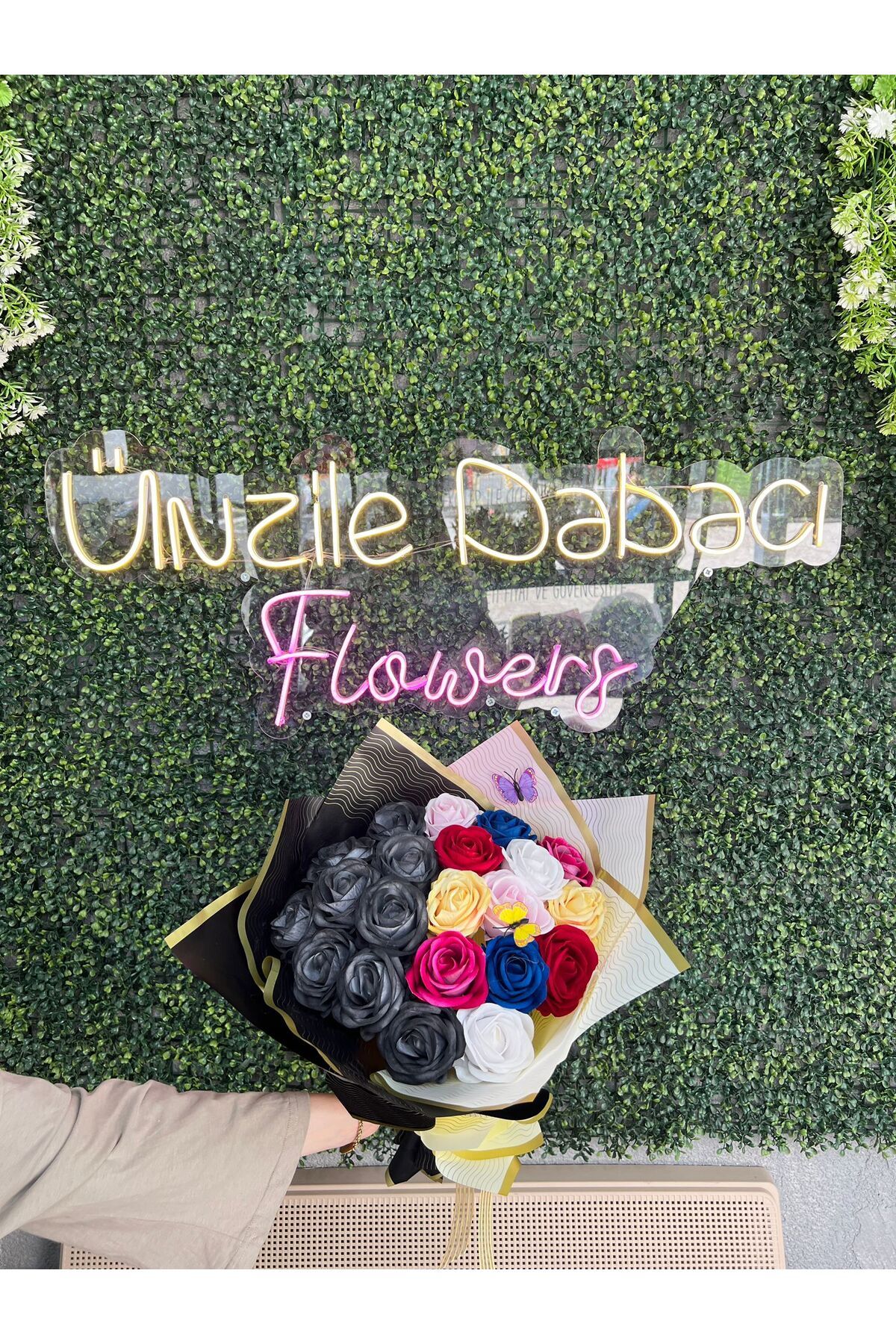 ünziledabacıflowers Yapay senden önce senden sonra gül buketi