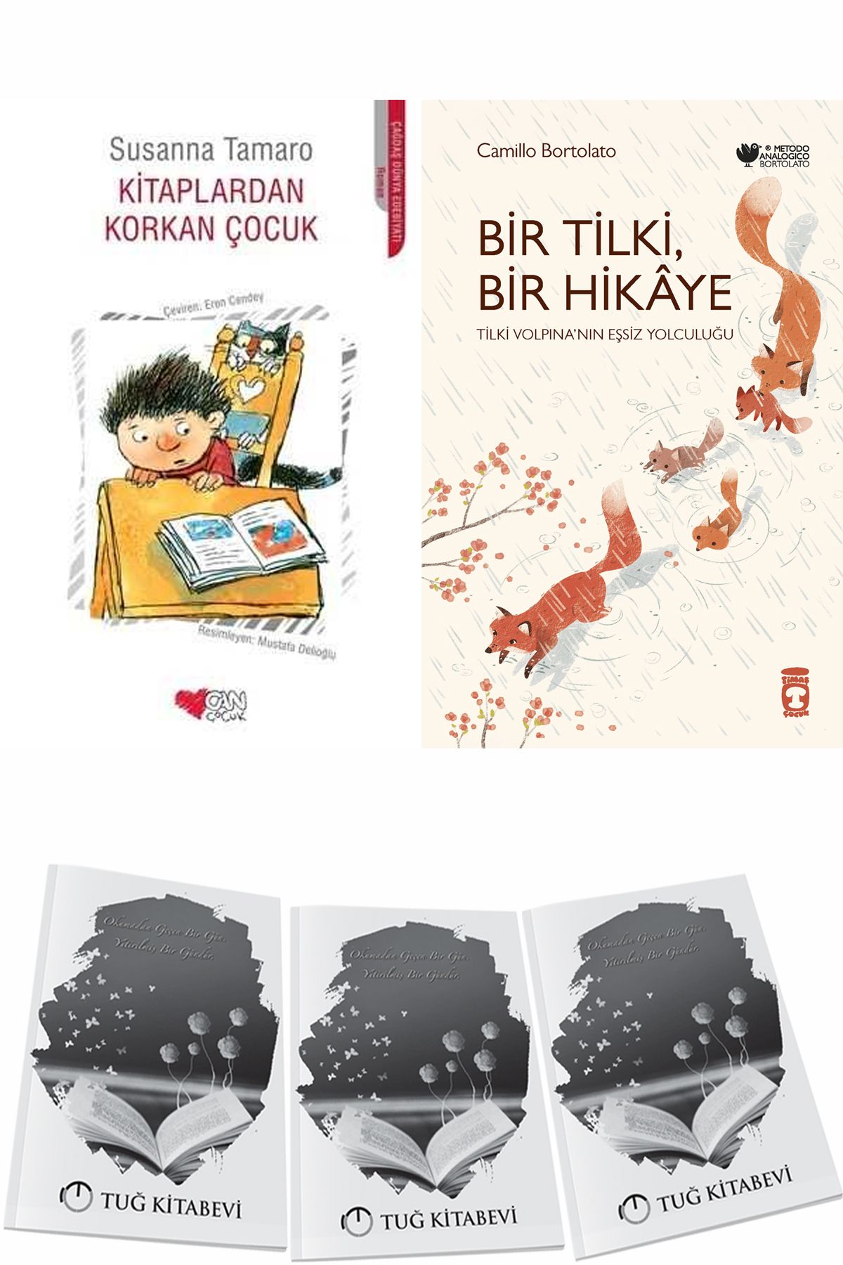 Can Yayınları Kitaplardan Korkan Çocuk ve Bir Tilki Bir Hikaye + Hediyeli