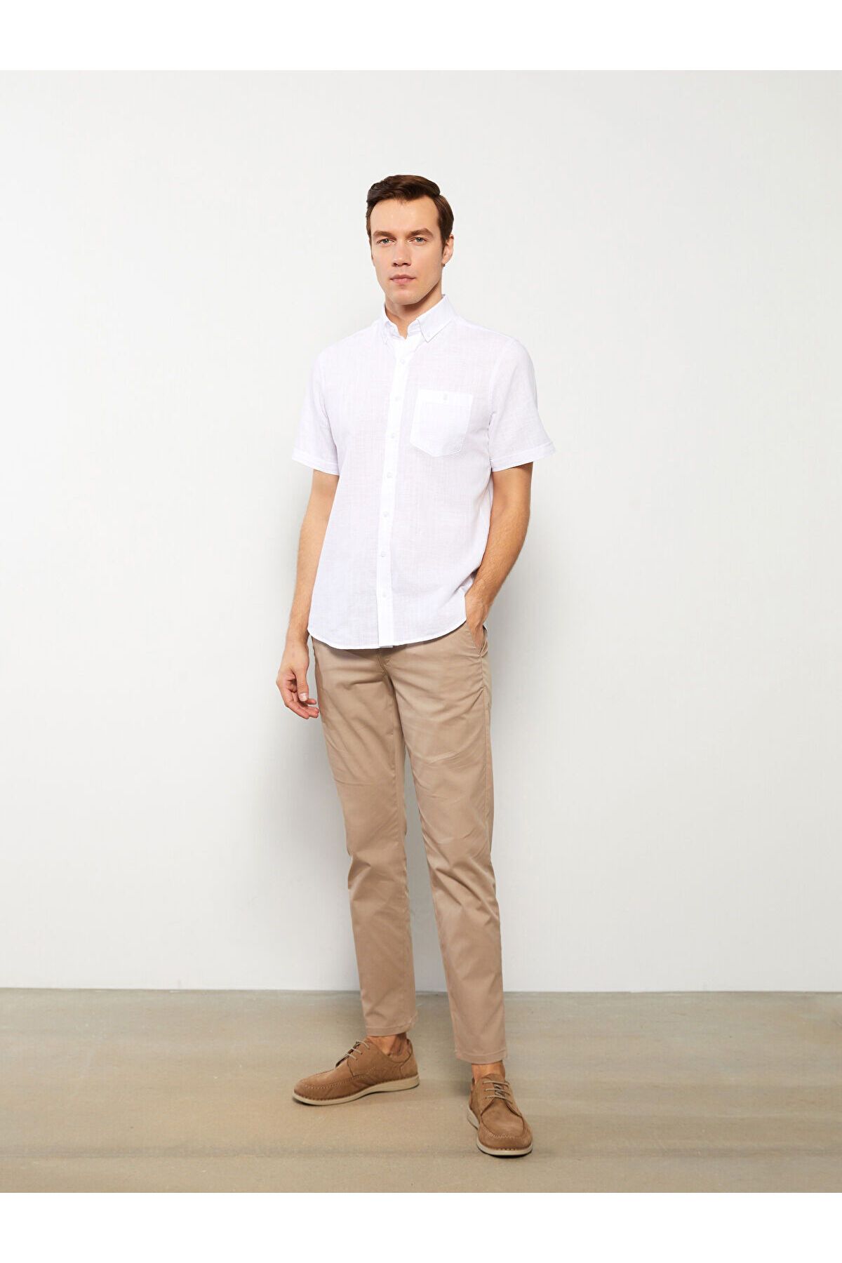 LC Waikiki Dar Kalıp Gabardin Erkek Chino Pantolon