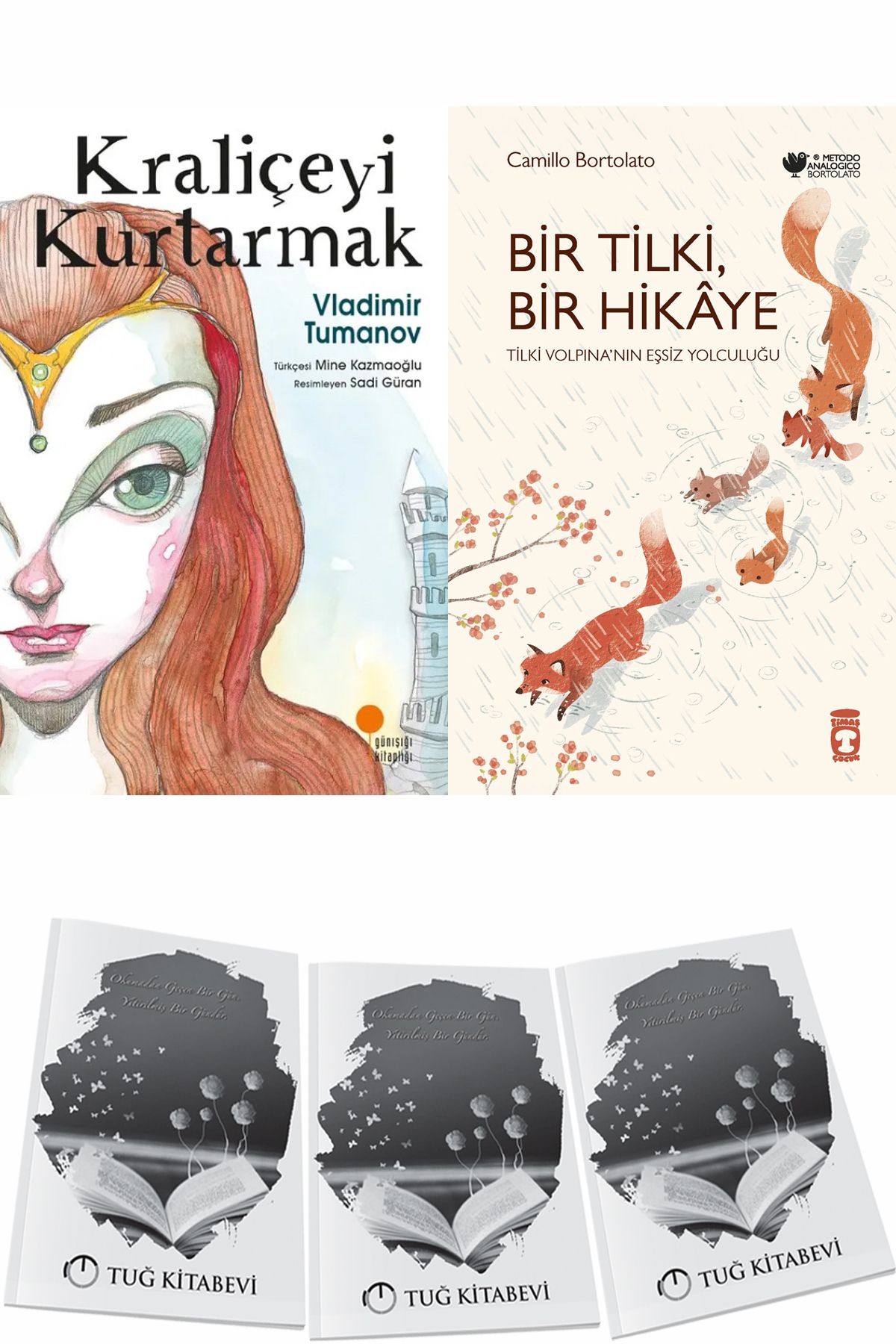 Günışığı Kitaplığı Kraliçeyi Kurtarmak ve Bir Tilki Bir Hikaye + Hediyeli