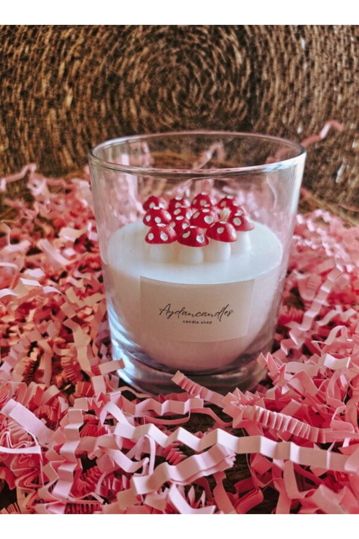 AYDAN CANDLES Mantar Tarlası Bardak Mum - %100 Soya Mum