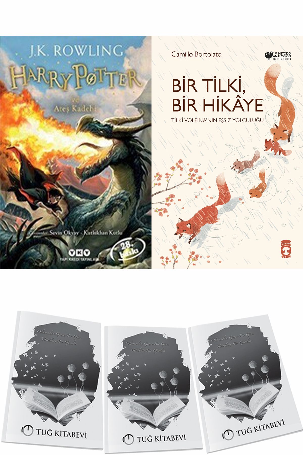 Yapı Kredi Yayınları Harry Potter ve Ateş Kadehi ve Bir Tilki Bir Hikaye + Hediyeli