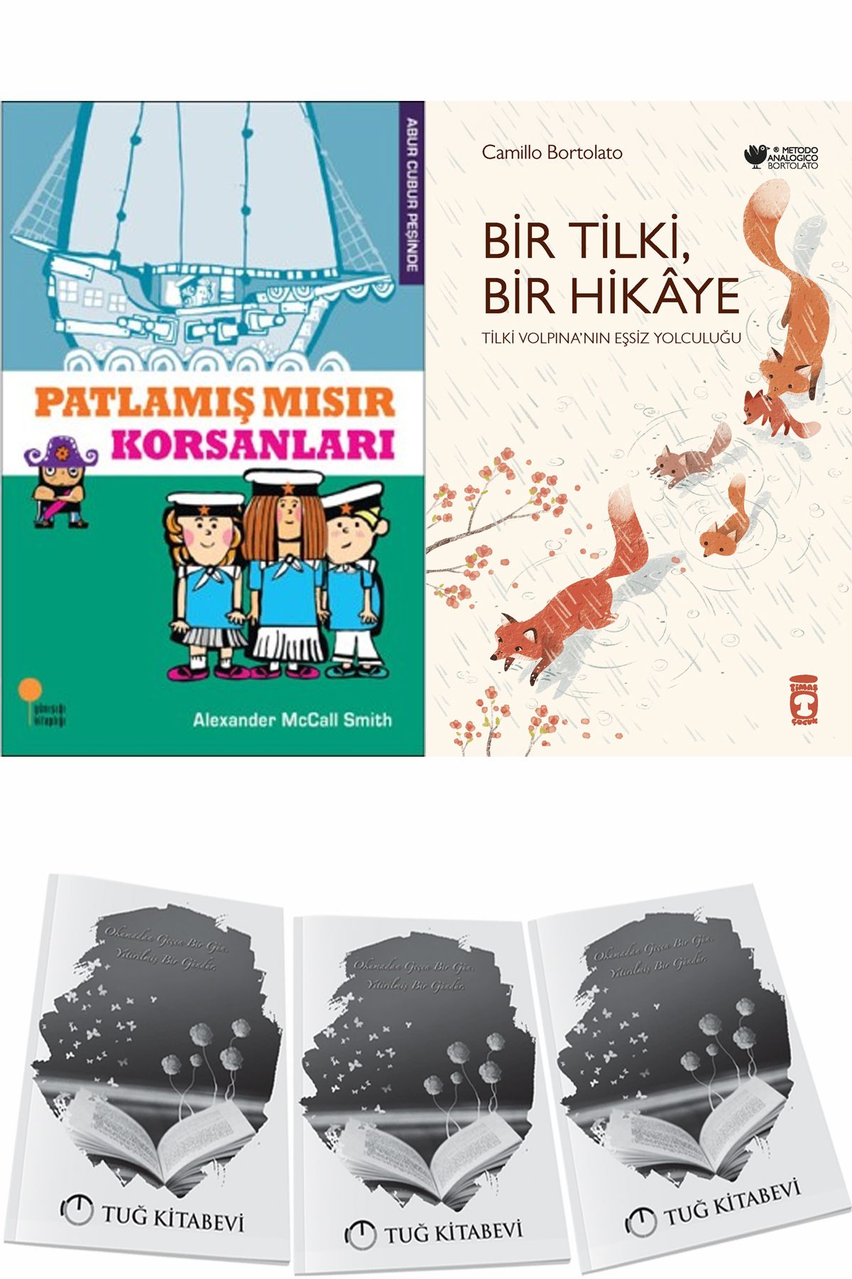 Günışığı Kitaplığı Patlamış Mısır Korsanları ve Bir Tilki Bir Hikaye + Hediyeli