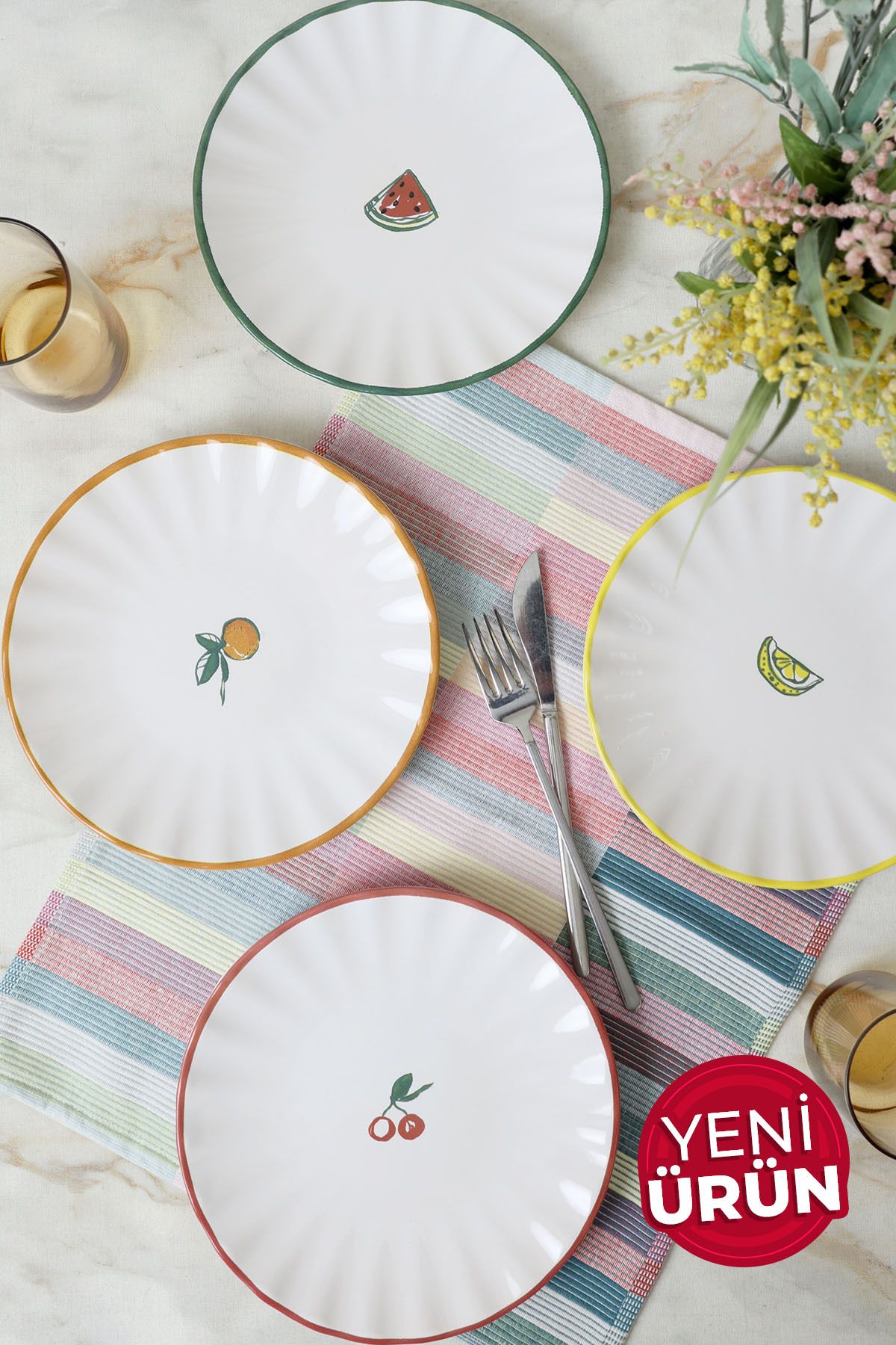 Keramika Fruit Feast Sirius Servis Tabağı 27 Cm 4 Adet 23108-11