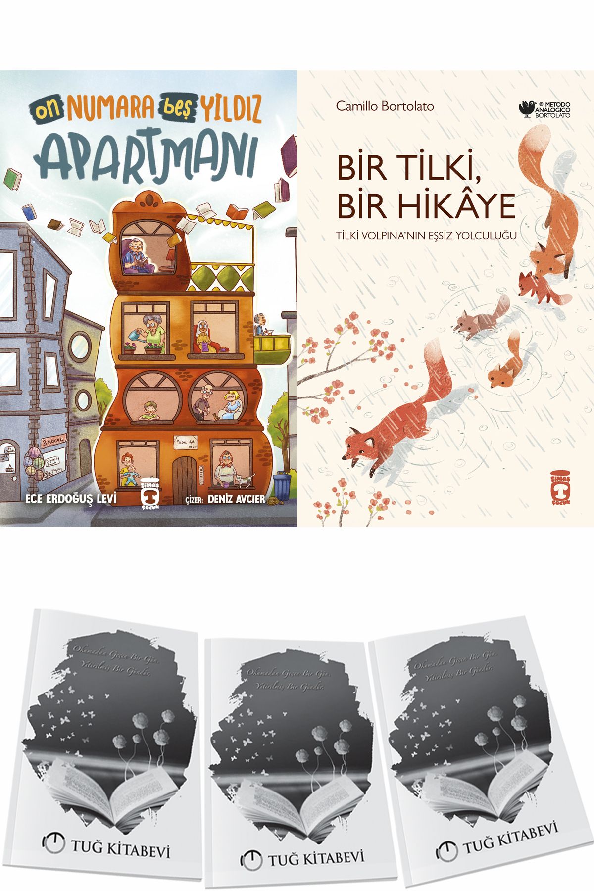 Timaş Çocuk On Numara Beş Yıldız Apartmanı ve Bir Tilki Bir Hikaye + Hediyeli