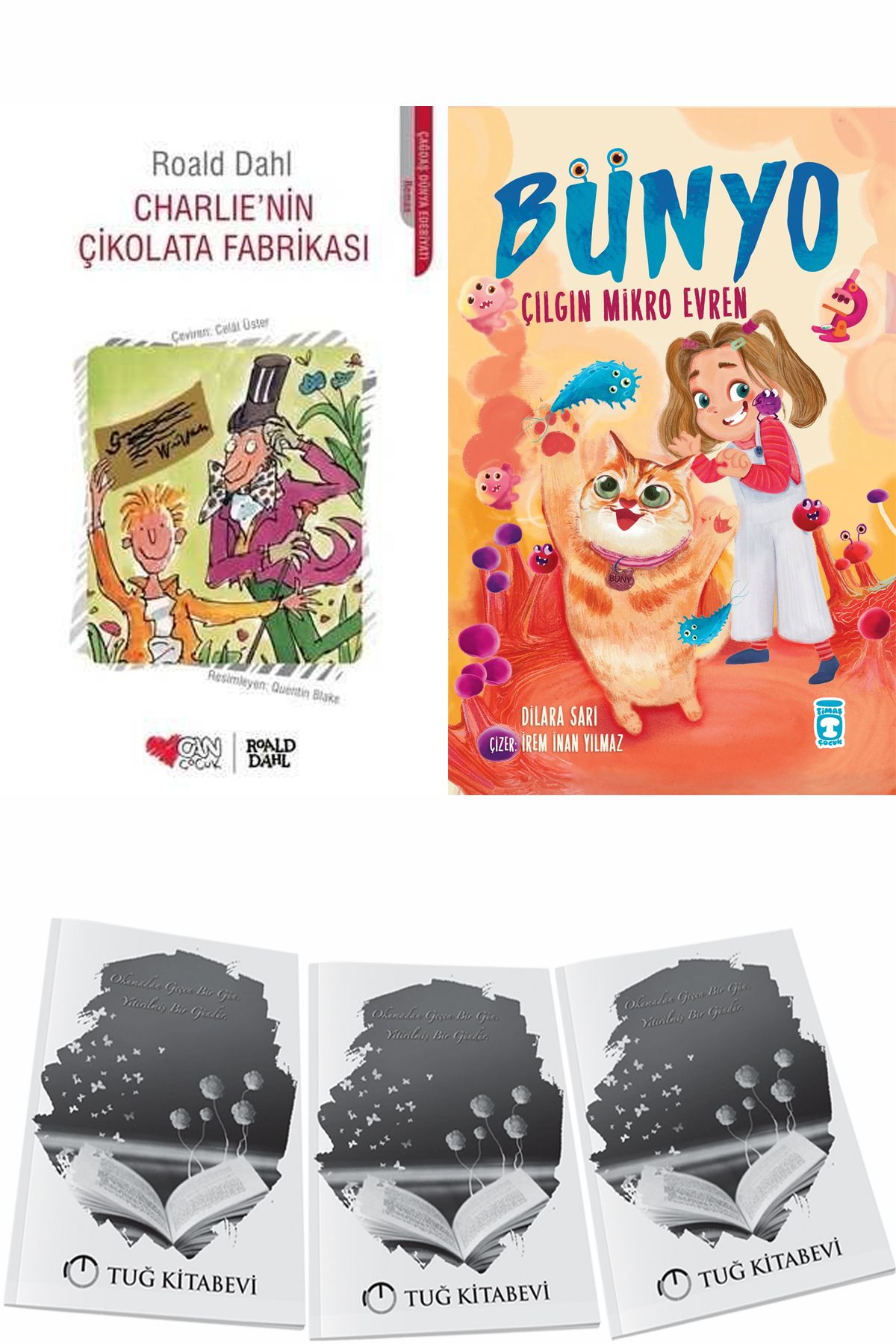 Can Yayınları Charlie’nin Çikolata Fabrikası ve Bünyo Çılgın Mikro Evren + Hediyeli