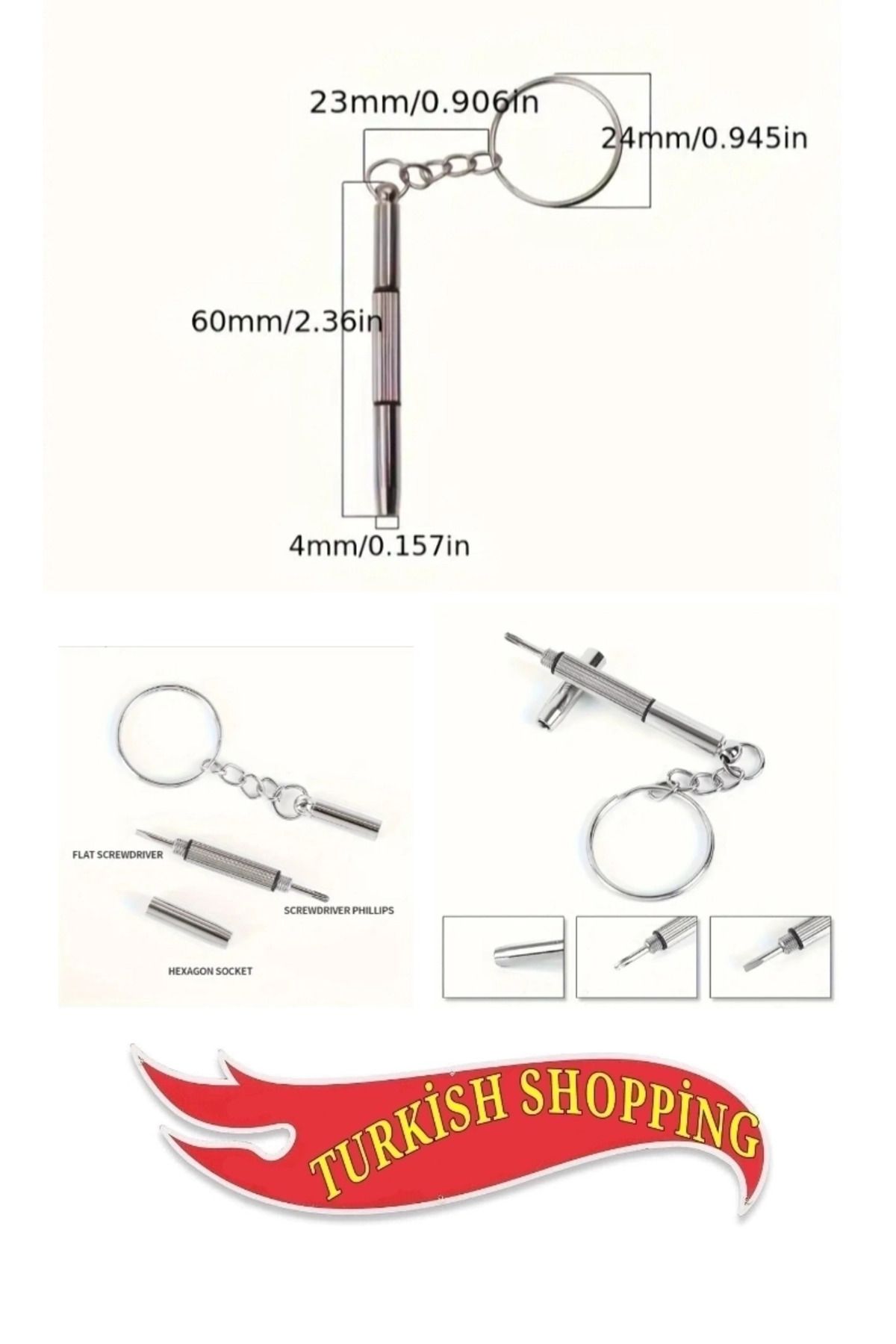 shop Çok Fonksiyonlu Hassas Çelik Gözlük ve Saat Tamir Tornavida Seti Anahtarlık