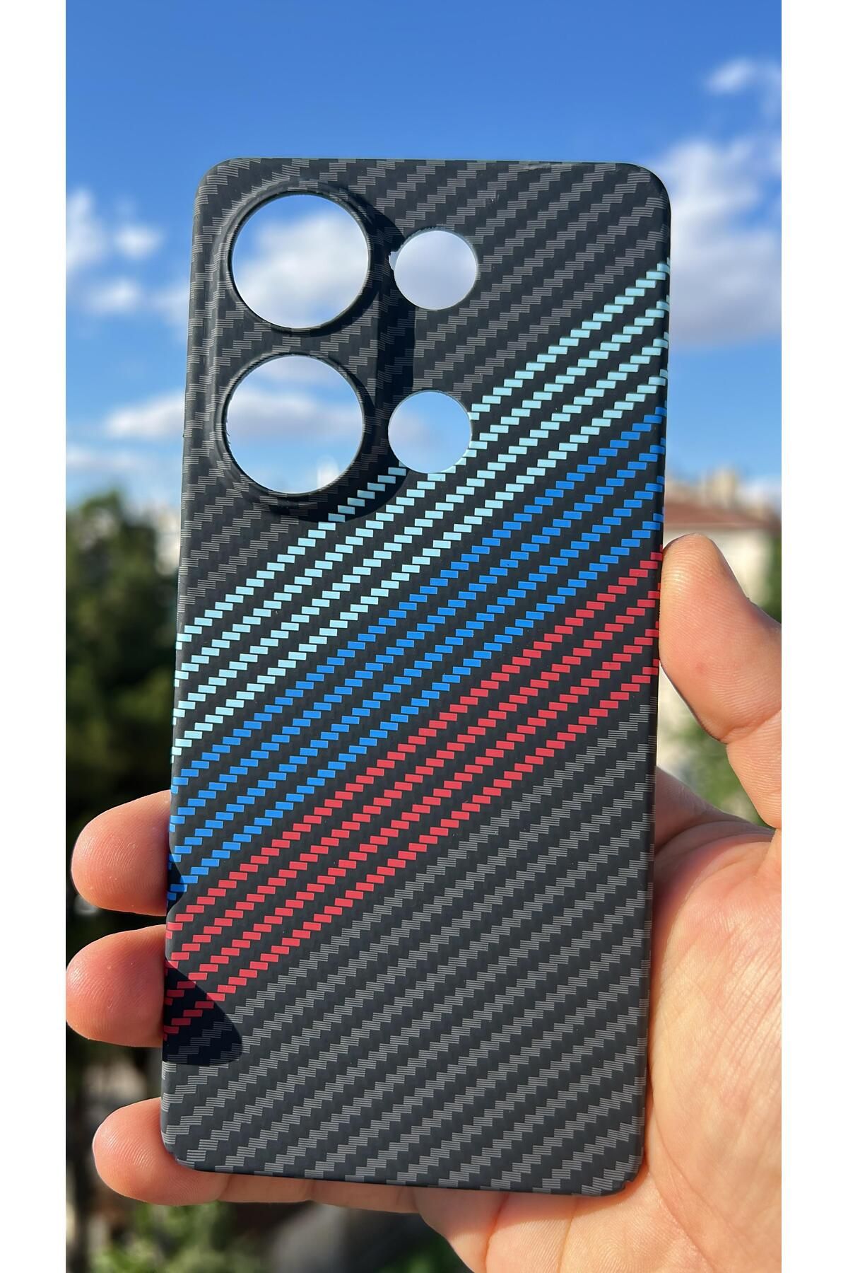TechTrove Xiaomi Redmi Note 13 Pro 4G Kılıf Karbon Fiber Tasarım A++ Kalite Kapak