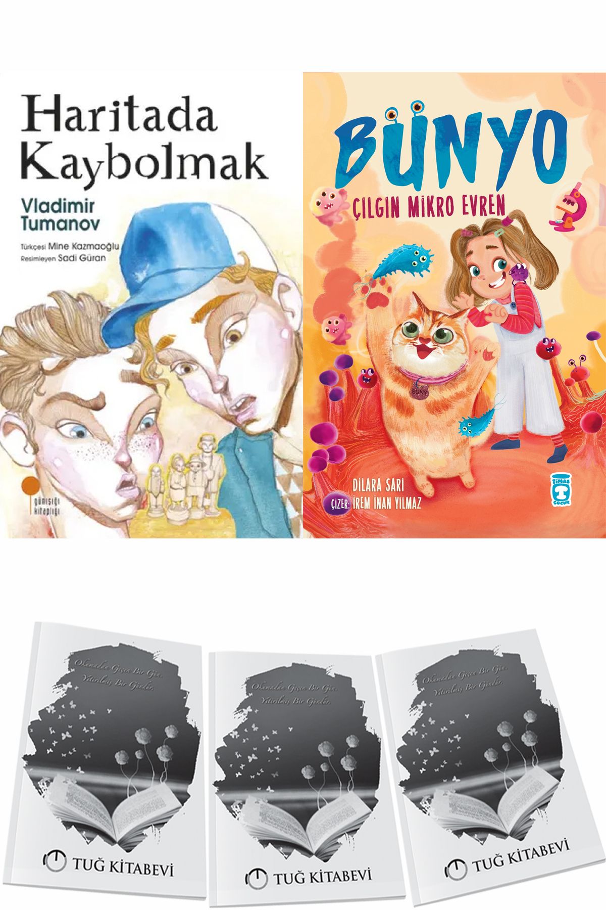 Günışığı Kitaplığı Haritada Kaybolmak ve Bünyo Çılgın Mikro Evren + Hediyeli