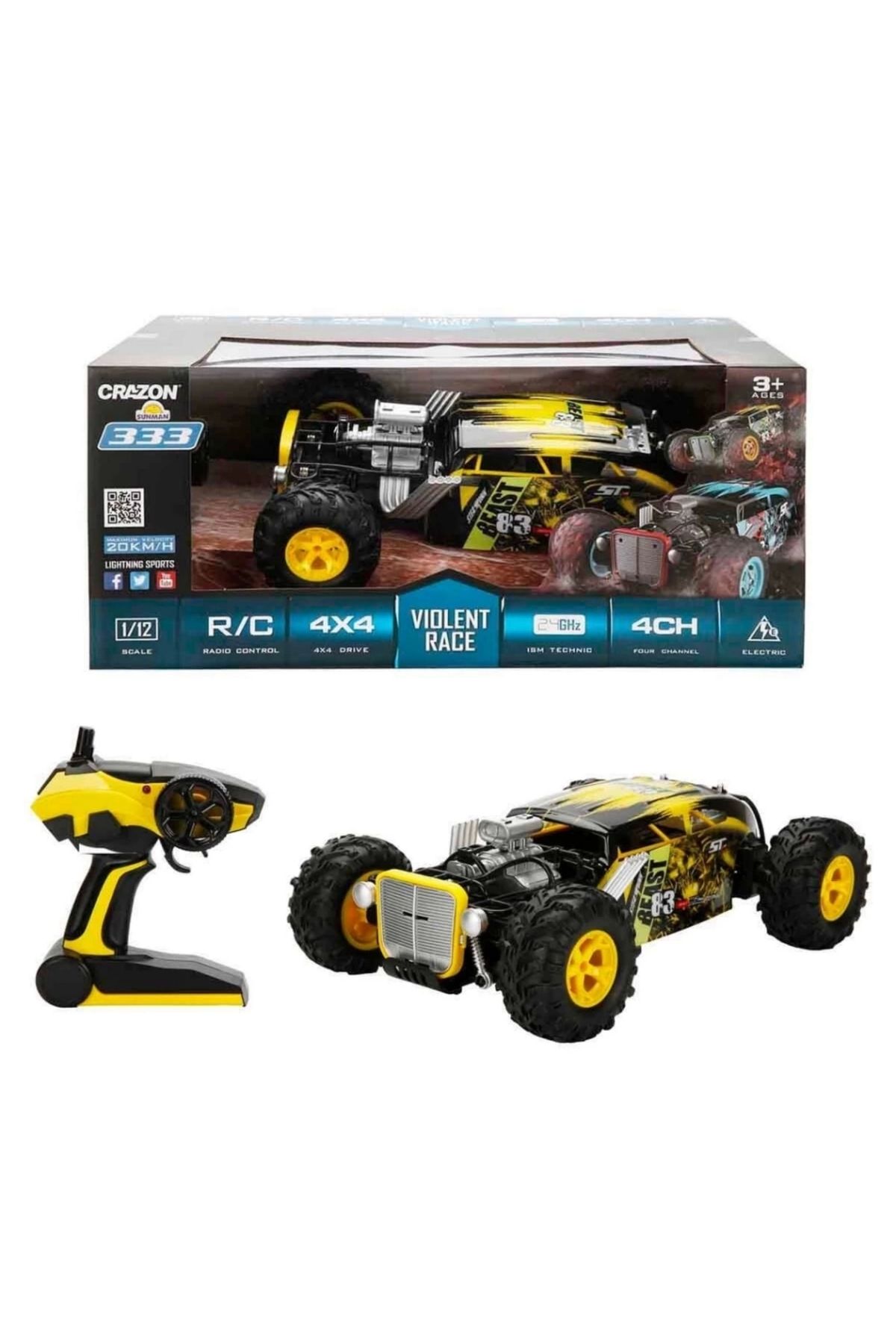 artisania 1:12 USB Şarjlı Uzaktan Kumandalı 4x4 Off Road Araba