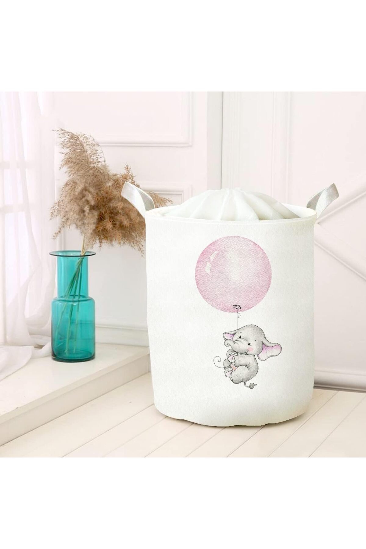 Mena Rise BlackShop Amaçlı Oyuncak Saklama Kutusu Kirli Çamaşır Piknik Sepeti Katlanır Düzenleyici Keç