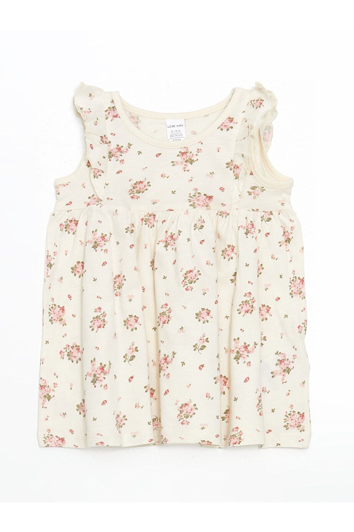 LC Waikiki Freezen Store'dan I Çiçekli Penye Pileli Kız Bebek Elbise 2'li fotoğrafı 3 (önizleme)