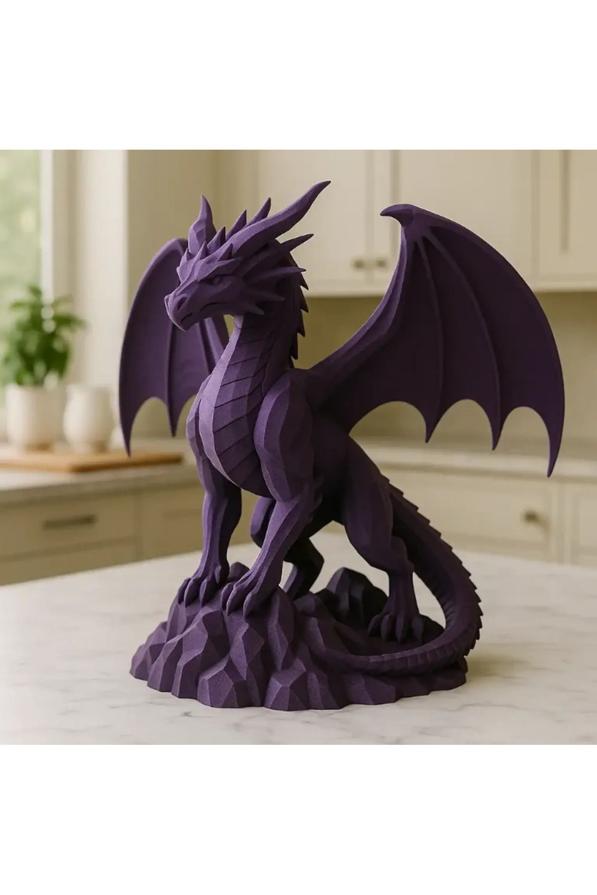Phigo Twilight Dragon Figürü 10 cm – İsim Yazılabilir ve İstenilen Renk Seçenekli 3D Baskı Ejderha Biblosu