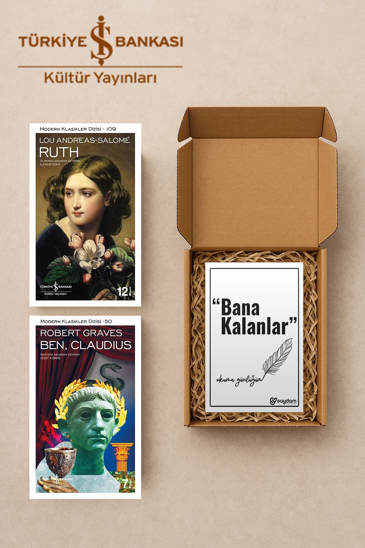 TÜRKİYE İŞ BANKASI KÜLTÜR YAYINLARI Ruth & Ben, Claudius Seti