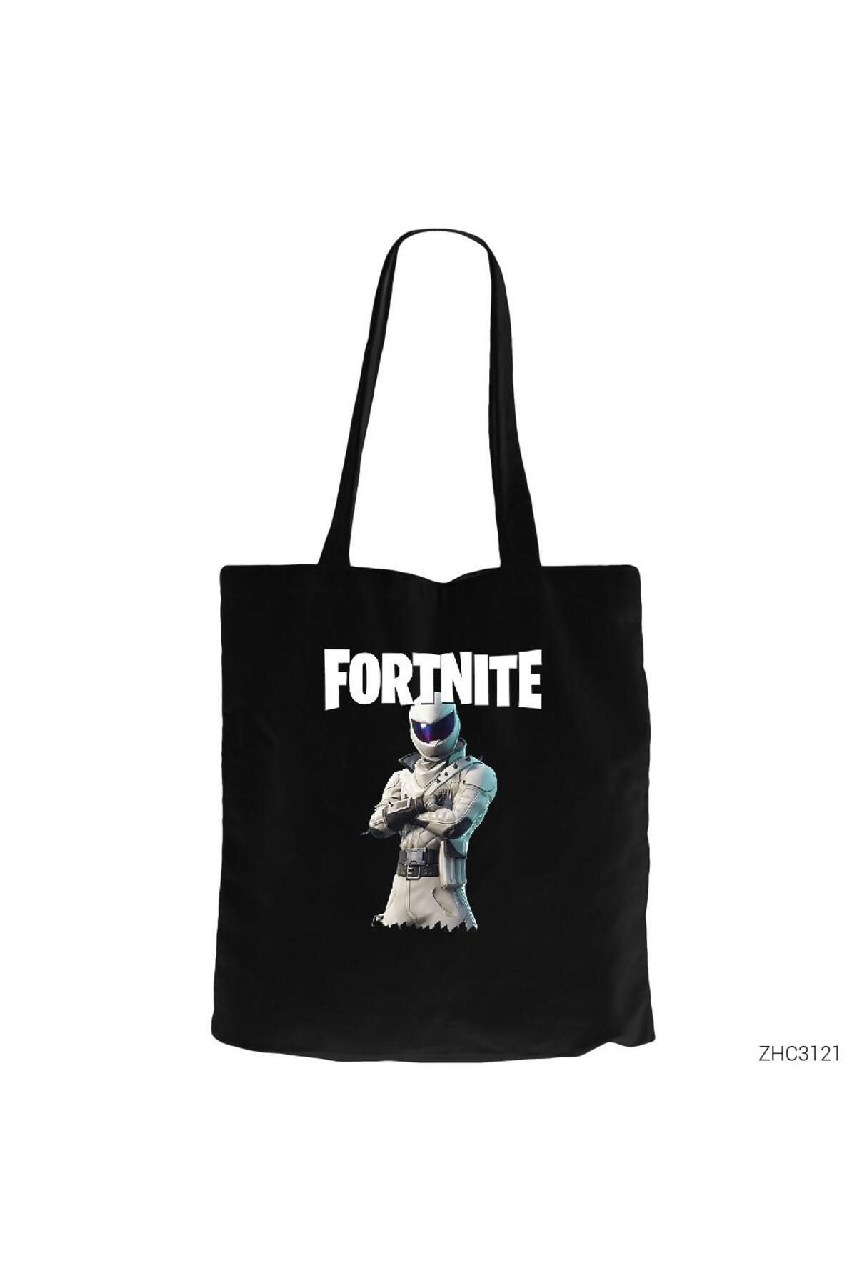 Z zepplin Fortnite Overtaker Siyah Fermuarlı Bez Çanta Gabardin