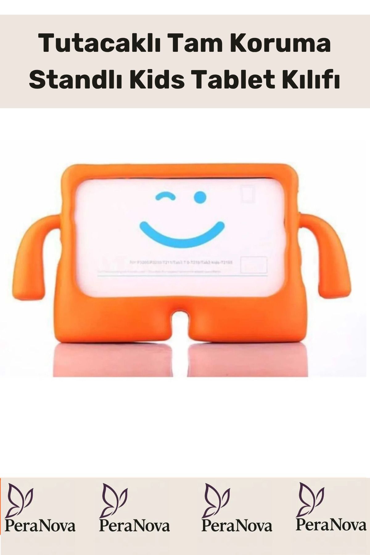 PeraNova Özel Seri Apple Samsung Uyumlu 11 Inç Yumuşak Dokulu Tutacaklı Tam Koruma Standlı Kids