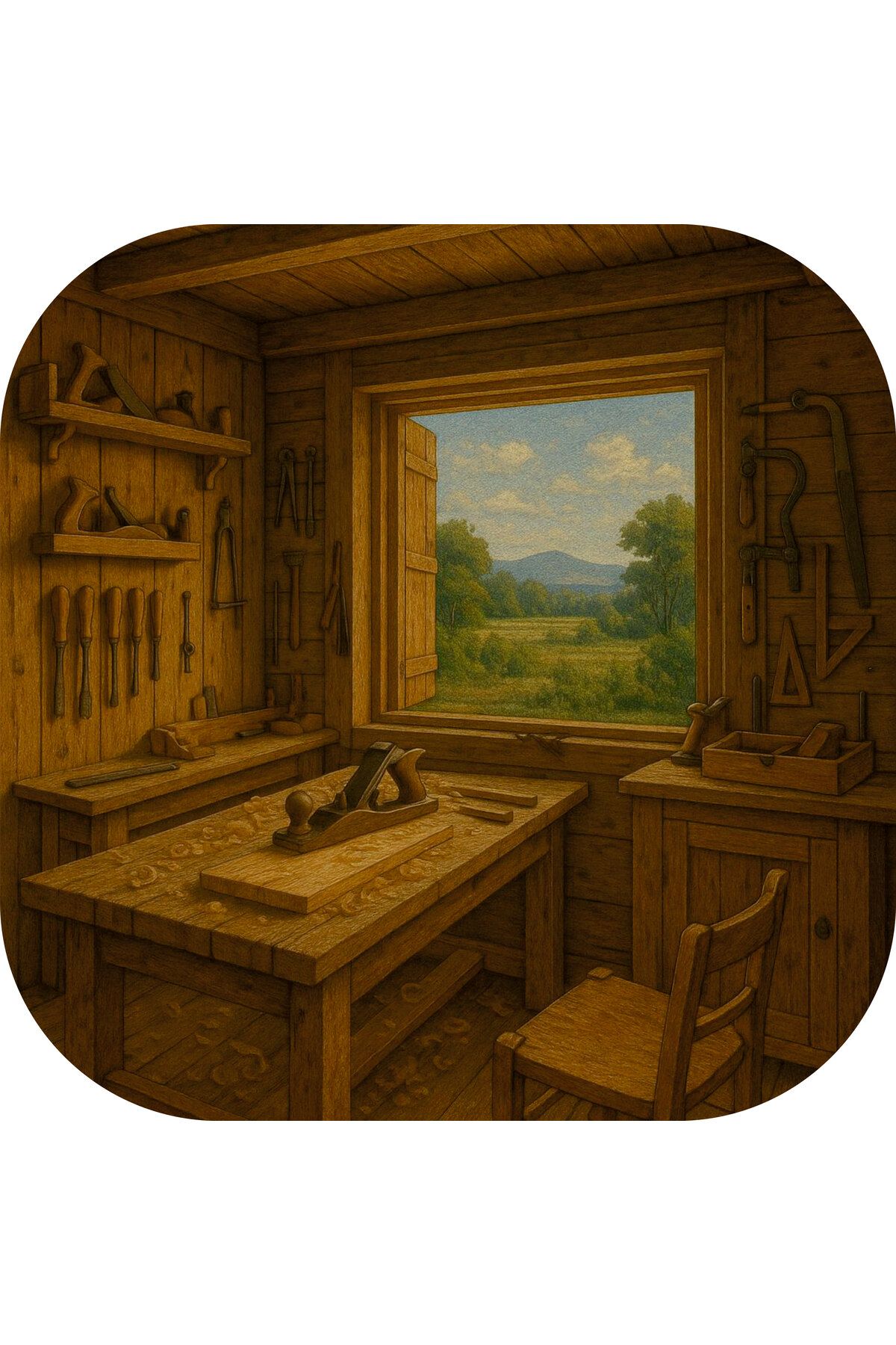 WOODENCRAFT MARANGOZHANE FİGÜRLÜ AHŞAP PUZZLE 45 X 45 ÖLÇÜLERİNDE YAKLAŞIK 300 PARÇA