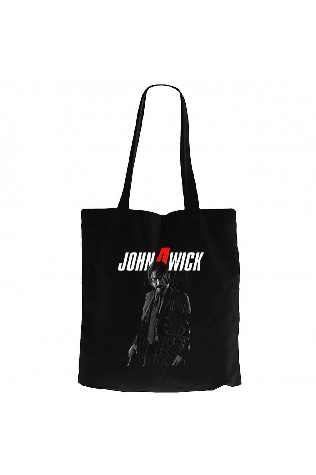Z zepplin John Wick 4 Man Siyah Fermuarlı Bez Çanta Gabardin