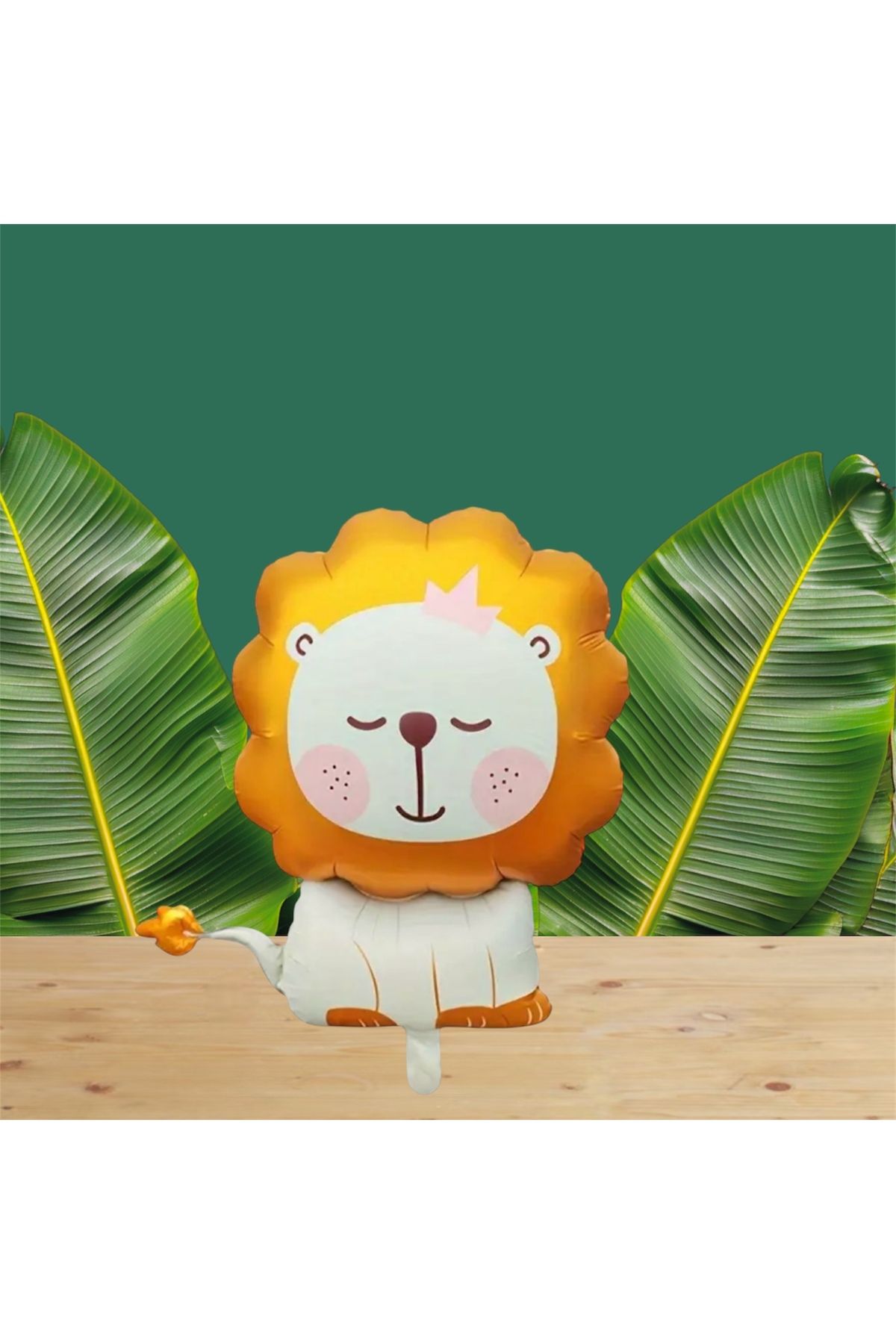 Deniz Party Store Retro Aslan Folyo Balon 51x54,5 cm