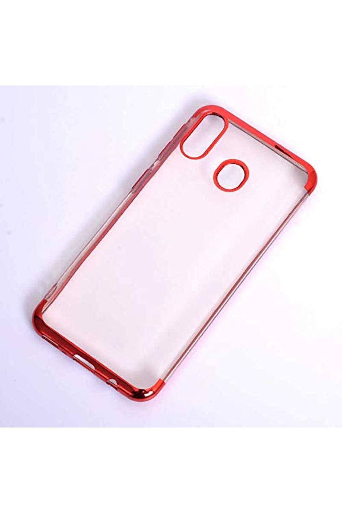 Mena Rise TuonShop Galaxy A40 ile Uyumlu Dört Köşeli Lazer Kırmızı Cep Telefonu Kılıfı 1122991
